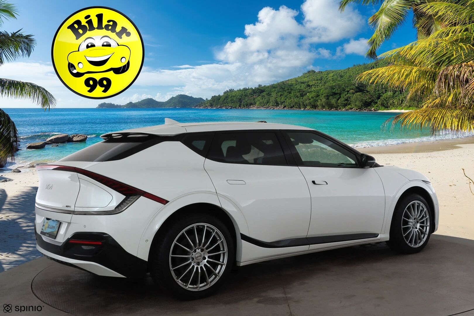 KIA EV6 2023 GT-Line AWD * ACC / Koukku / ILP / LED / 360 / Ilmastoitu Muistipenkki / Navi / Keyless * - Kahdet renkaat aluvanteilla / Merkkihuollettu