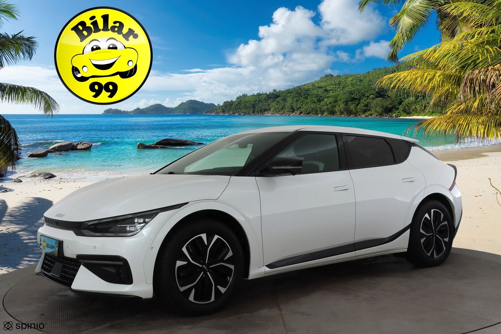 KIA EV6 2023 GT-Line AWD * ACC / Koukku / ILP / LED / 360 / Ilmastoitu Muistipenkki / Navi / Keyless * - Kahdet renkaat aluvanteilla / Merkkihuollettu