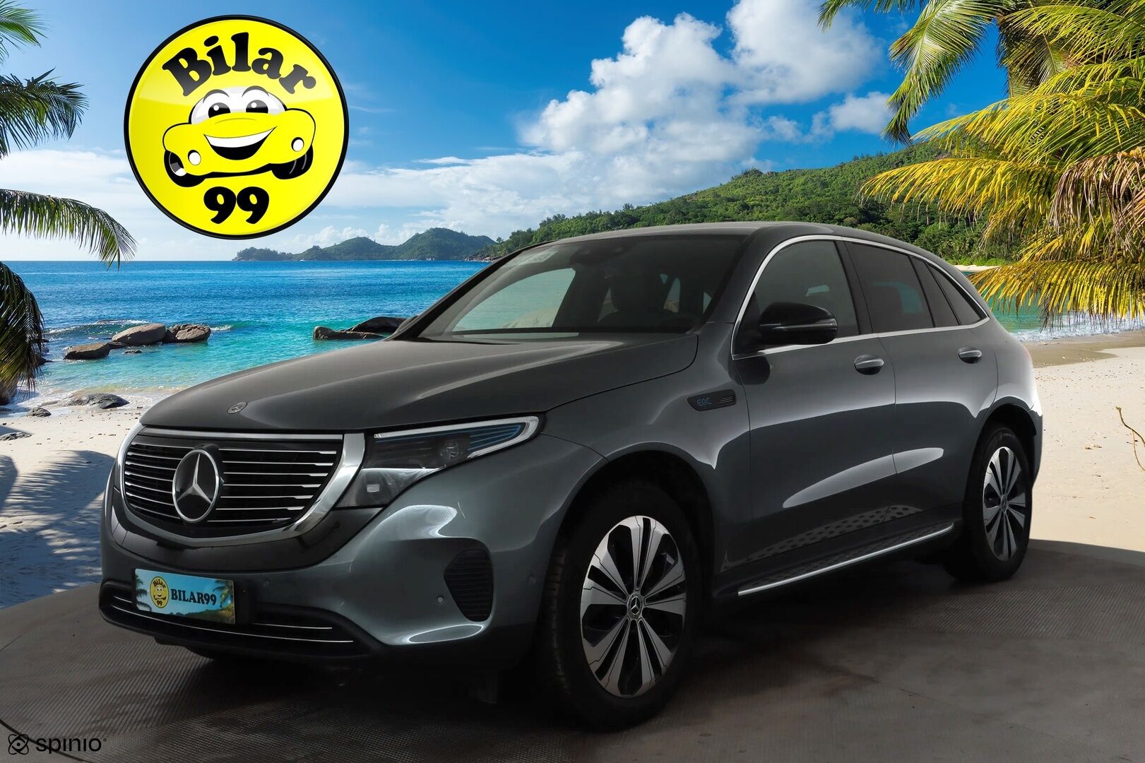 MERCEDES-BENZ EQC 2022 400 4Matic * Distronic+ / 360° / Muistipenkit / Lasikattoluukku / Multibeam / Keyless / Widescreen / Sähköluukku / Navi * - Akku kuntotarkastettu SoH 96,3% 