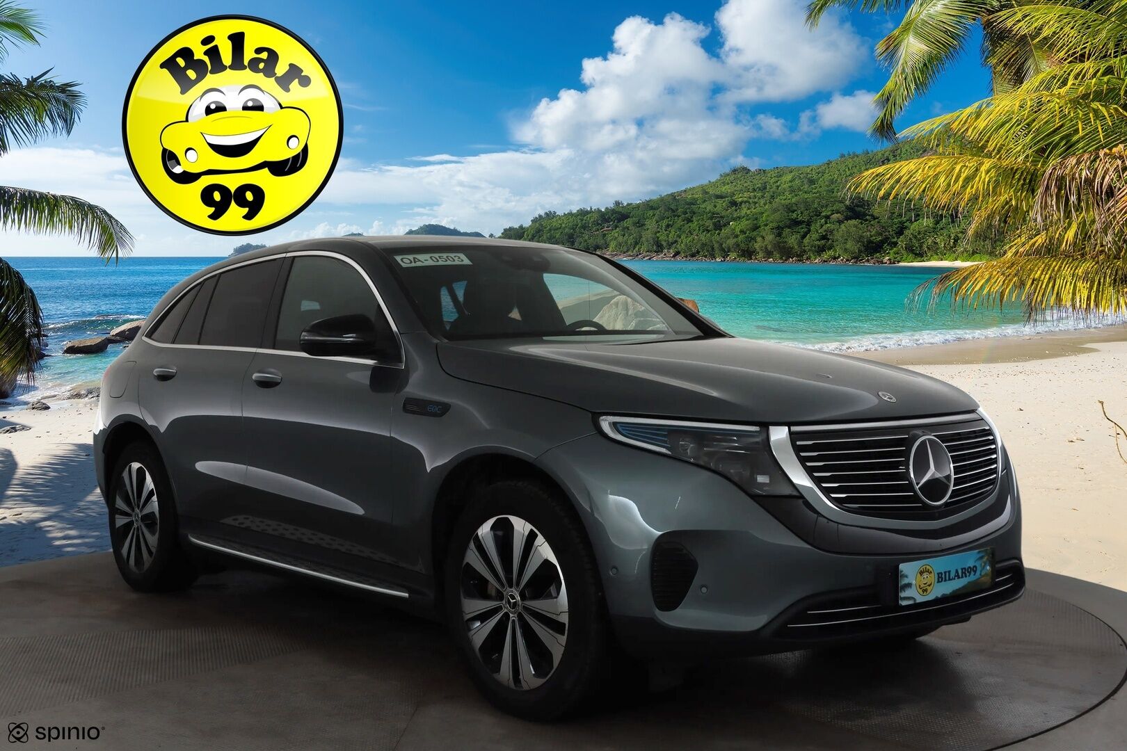 MERCEDES-BENZ EQC 2022 400 4Matic * Distronic+ / 360° / Muistipenkit / Lasikattoluukku / Multibeam / Keyless / Widescreen / Sähköluukku / Navi * - Akku kuntotarkastettu SoH 96,3% 