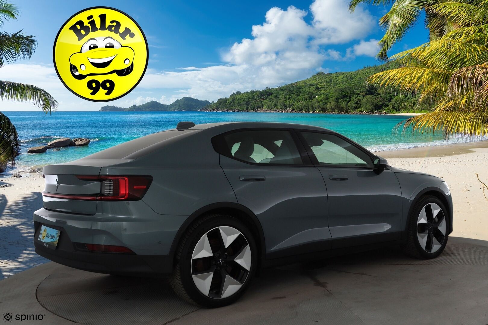 POLESTAR 2 2023 Long Range AWD 78 kWh * ACC / H&K / ILP / 360° / Lasikatto / Muistipenkki / Ilmastoidut nahat / Keyless * - Kahdet renkaat aluvanteilla / Merkkihuollettu 