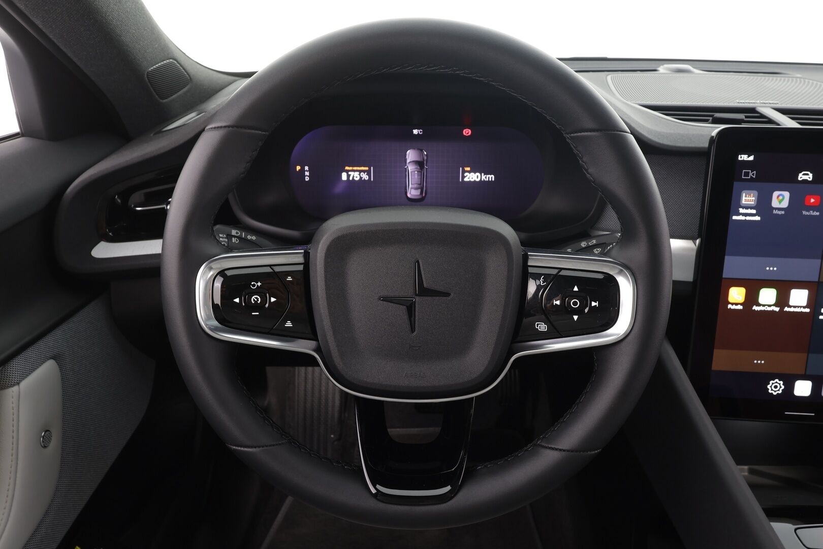 POLESTAR 2 2023 Long Range AWD 78 kWh * ACC / H&K / ILP / 360° / Lasikatto / Muistipenkki / Ilmastoidut nahat / Keyless * - Kahdet renkaat aluvanteilla / Merkkihuollettu 