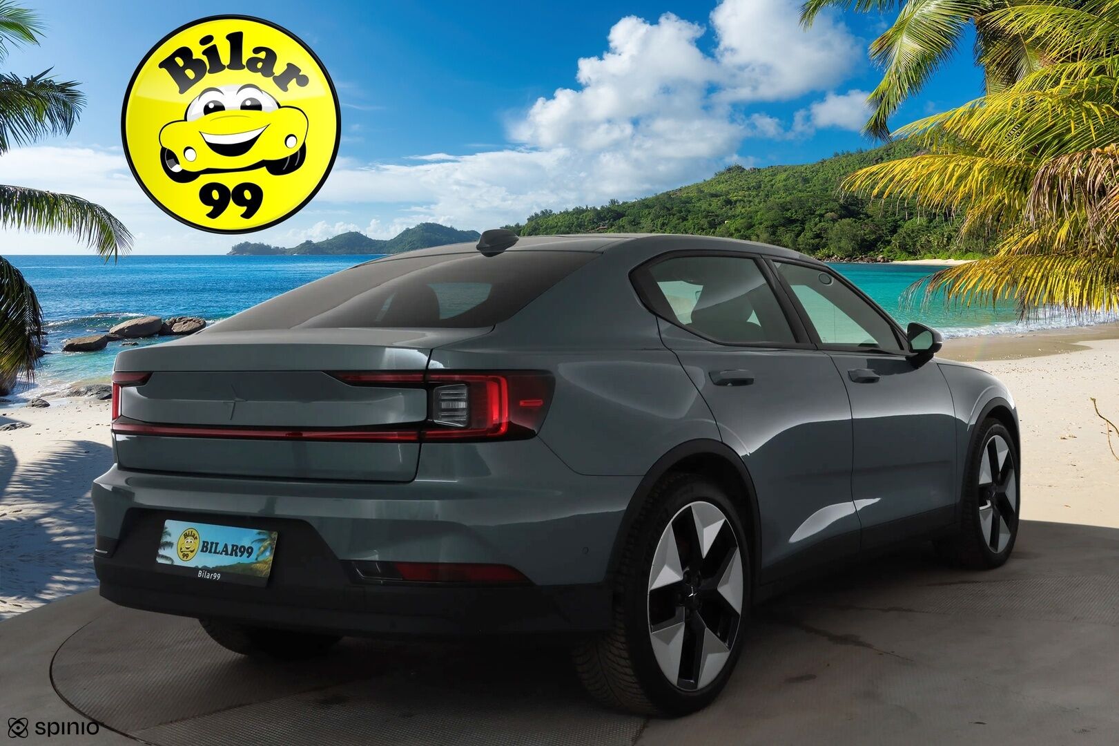 POLESTAR 2 2023 Long Range AWD 78 kWh * ACC / H&K / ILP / 360° / Lasikatto / Muistipenkki / Ilmastoidut nahat / Keyless * - Kahdet renkaat aluvanteilla / Merkkihuollettu 