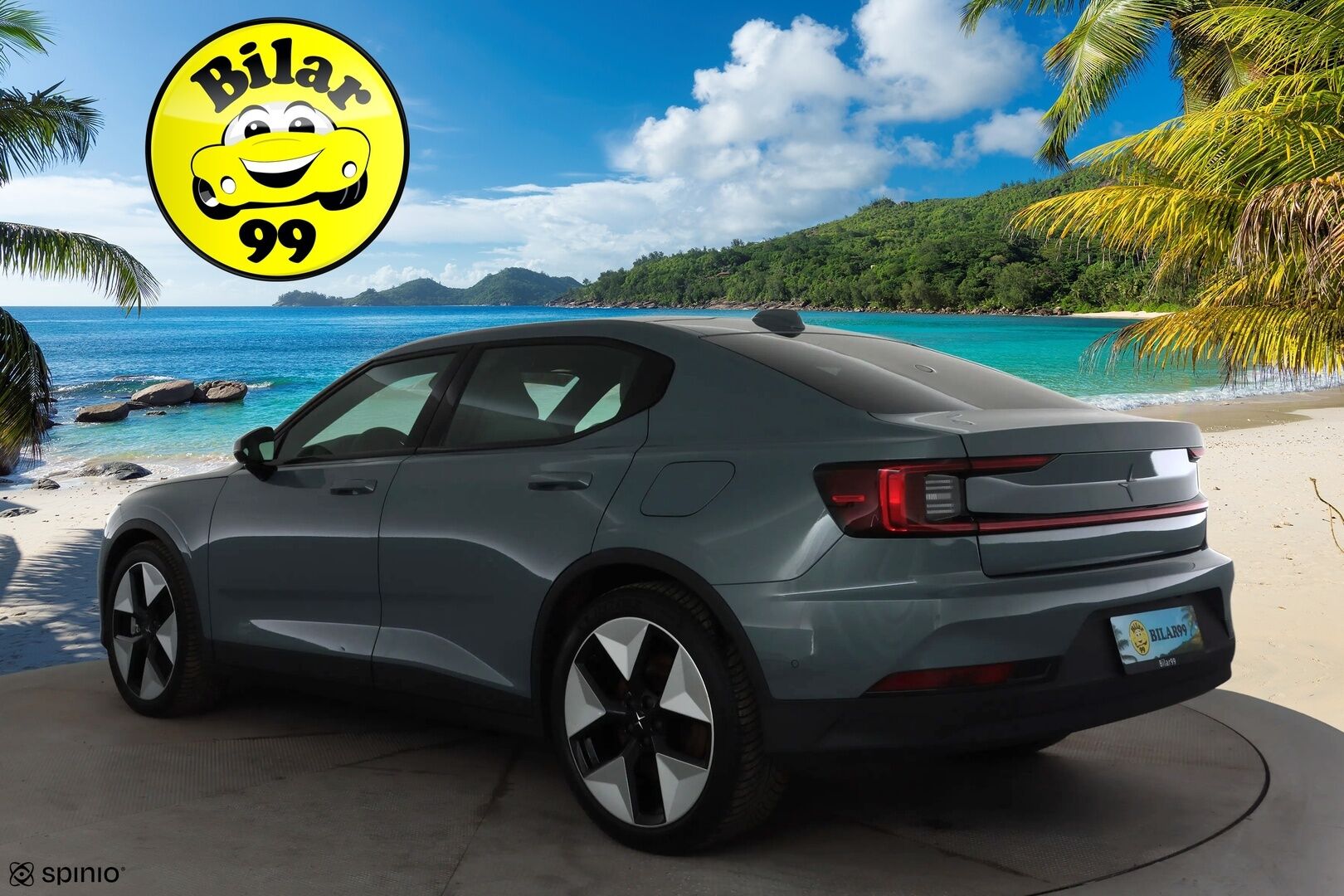 POLESTAR 2 2023 Long Range AWD 78 kWh * ACC / H&K / ILP / 360° / Lasikatto / Muistipenkki / Ilmastoidut nahat / Keyless * - Kahdet renkaat aluvanteilla / Merkkihuollettu 