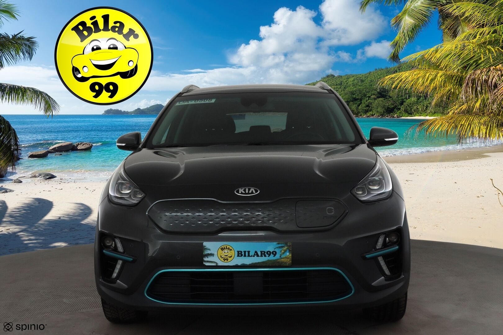 KIA NIRO 2021 64 kWh 204 hv * ACC / P.kamera / JBL / ILP / Puolinahat / Navi / LED / KeylessGo * - Kahdet renkaat aluvanteilla / Merkkihuollettu / Hyvät varusteet