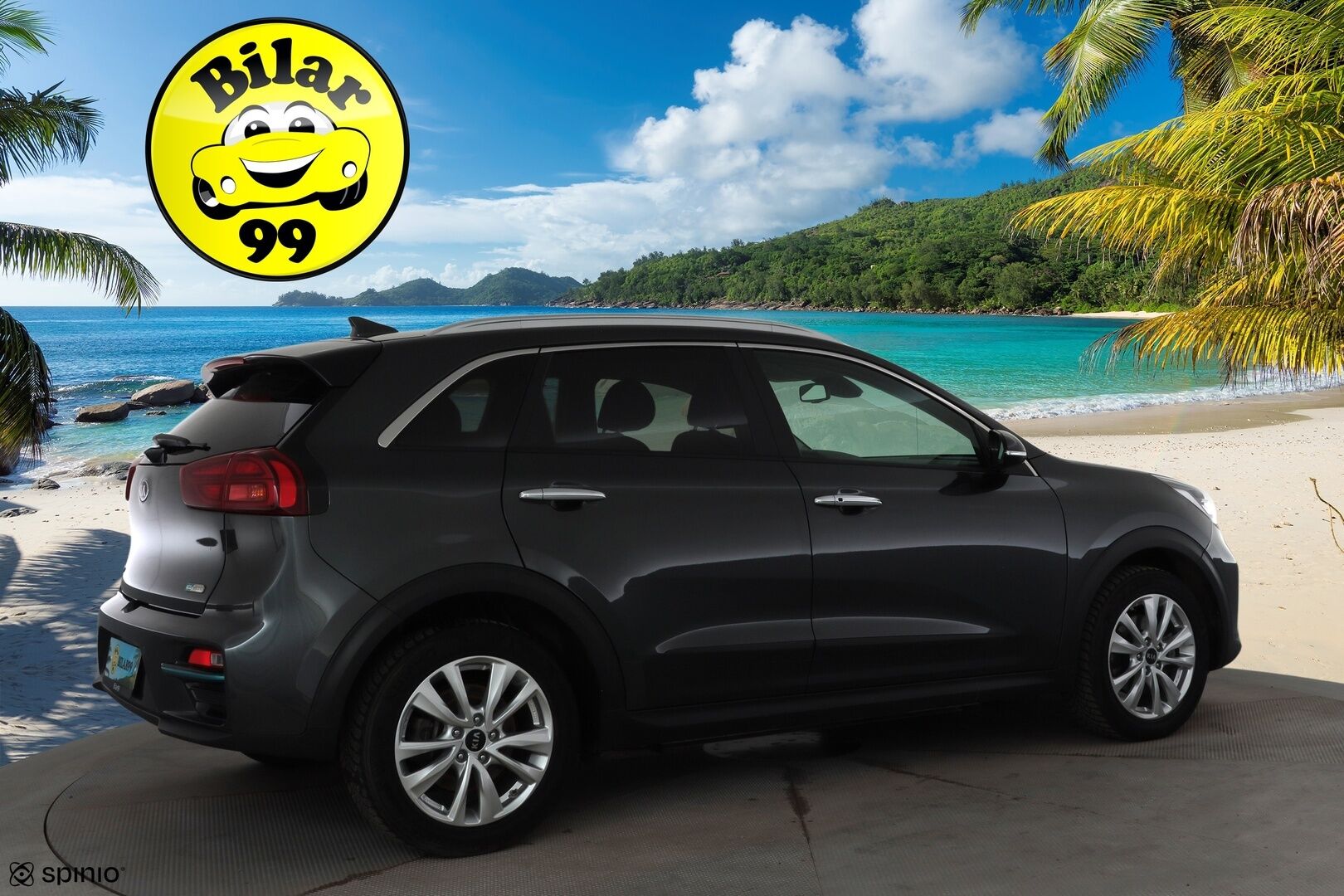 KIA NIRO 2021 64 kWh 204 hv * ACC / P.kamera / JBL / ILP / Puolinahat / Navi / LED / KeylessGo * - Kahdet renkaat aluvanteilla / Merkkihuollettu / Hyvät varusteet