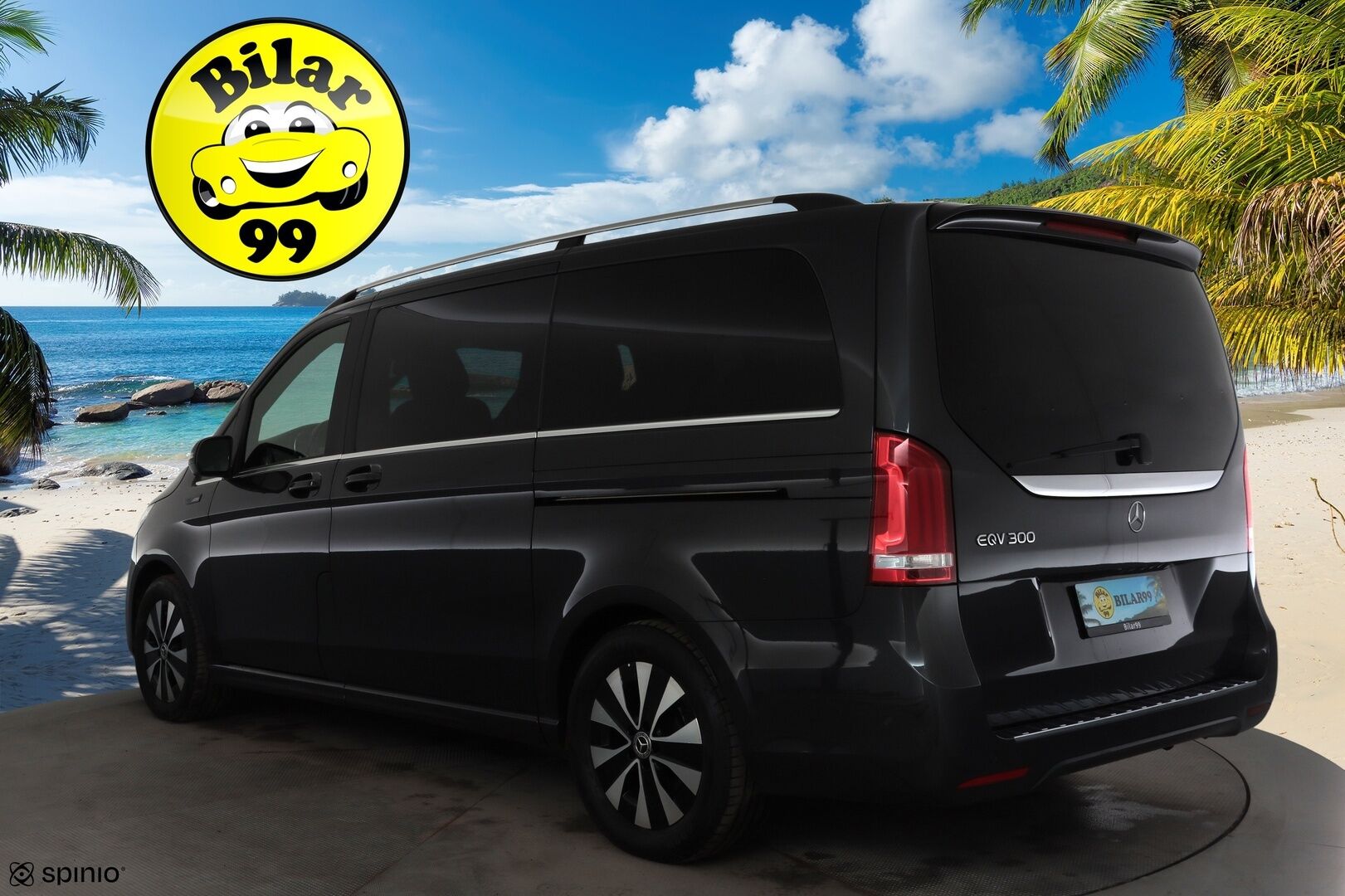 MERCEDES-BENZ EQV 2021 300e A2 Keskipitkä 8-hlö * Distronic / Burmester® / 360° / Tuuletetut täysnahat / BLIS / Sähkö-ovet  / Sähkökontti / ILS-LED / Navi * - Supervarusteet / Merkkihuollettu