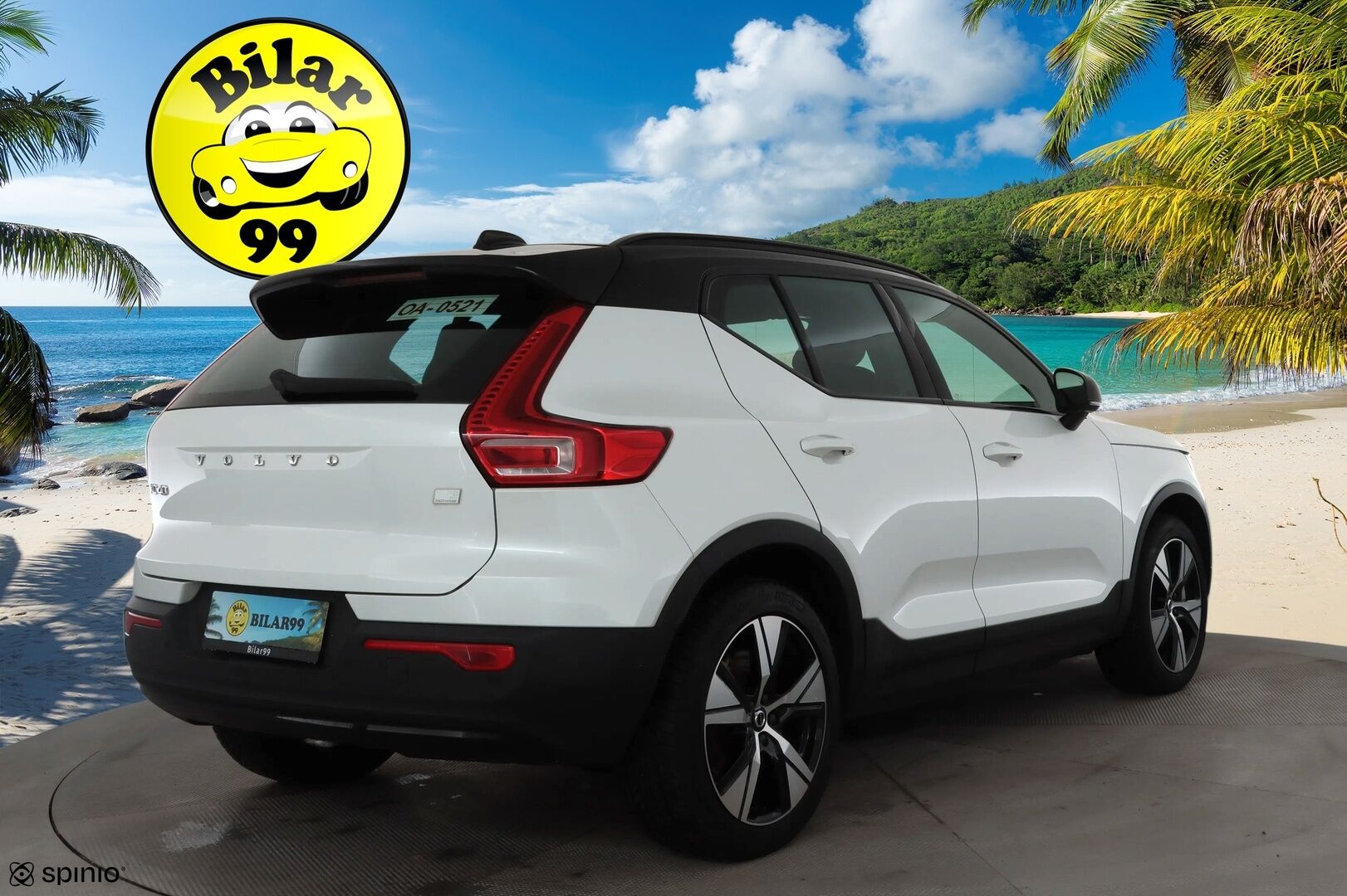Volvo XC40 2021 P8 AWD R-Design * ACC / P.kamera / ILP / BLIS / Puolinahat / Sähköluukku / Keyless / Navi / LED * - Lämpöpumppu / Akku kuntotarkastettu / Cross Traffic Alert 