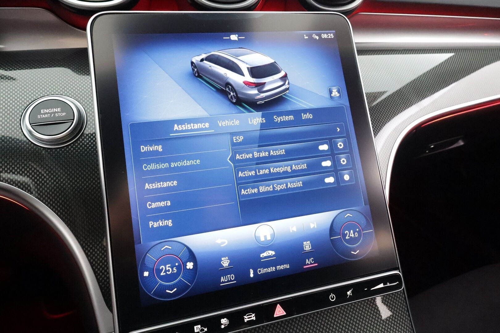 MERCEDES-BENZ C 2023 300e AMG * Distronic+ / HUD / Midline / P.kamera / IHC / Koukku / Navi / Sporttipenkit / Sähköluukku / Night-paketti * - Facelift