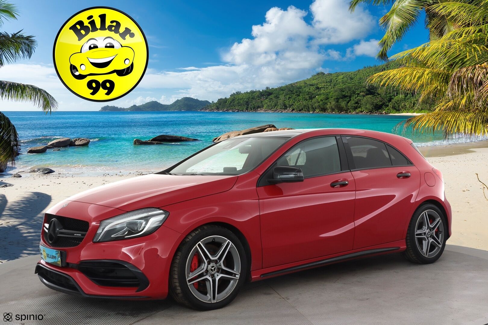MERCEDES-BENZ A 45 AMG 2018 45 AMG 381hv * Panorama / Muistipenkki / P.kamera / Sport-putkisto / LED / Navi / Puolinahat * - Sport-Putkisto / Hiilikuitu - sisäpaketti / Night - Paketti - HULLUT AVAJAISHULINAT KORKOTARJOUS 3,29 %