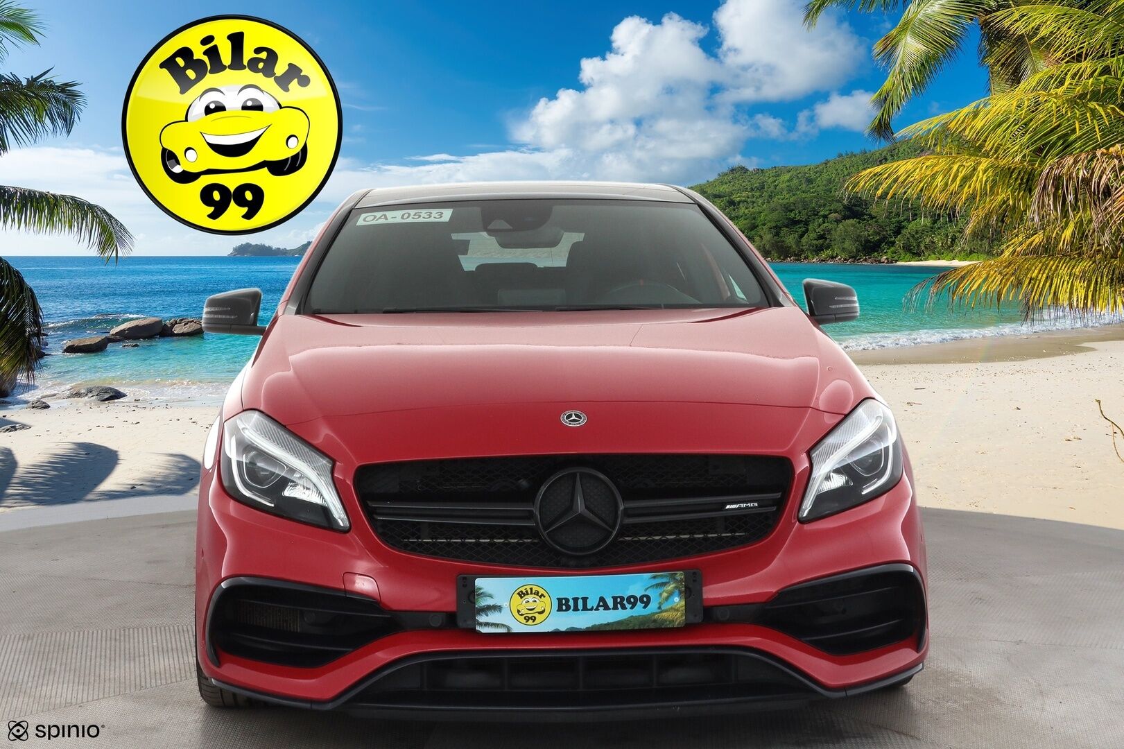 MERCEDES-BENZ A 45 AMG 2018 45 AMG 381hv - Panorama | Hiilikuitu - sisäpaketti | Sport - putkisto | Muistipenkki | P.kamera | LED | Navi | Puolinahat | Night - Paketti