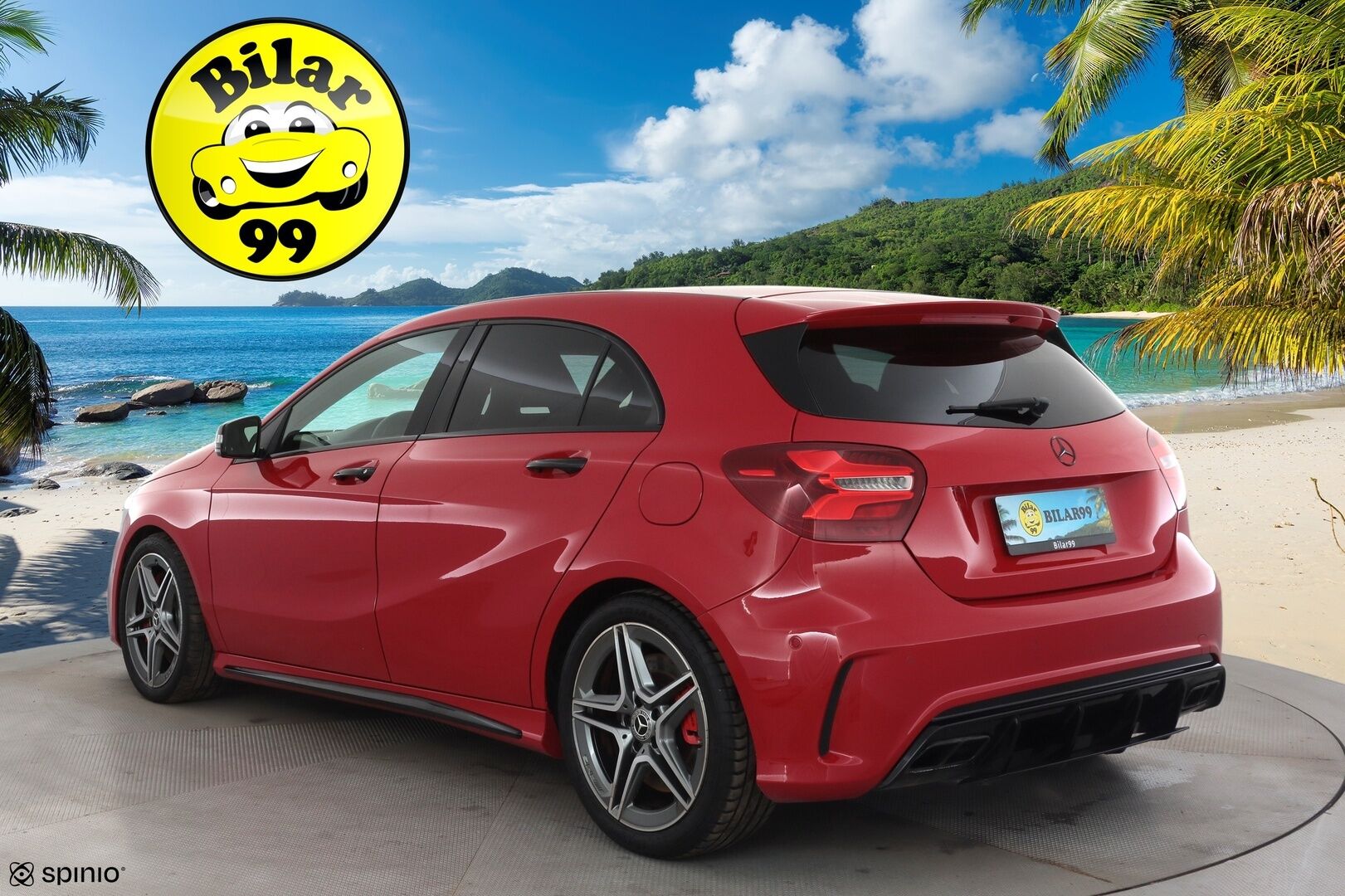 MERCEDES-BENZ A 45 AMG 2018 45 AMG 381hv - Panorama | Hiilikuitu - sisäpaketti | Sport - putkisto | Muistipenkki | P.kamera | LED | Navi | Puolinahat | Night - Paketti