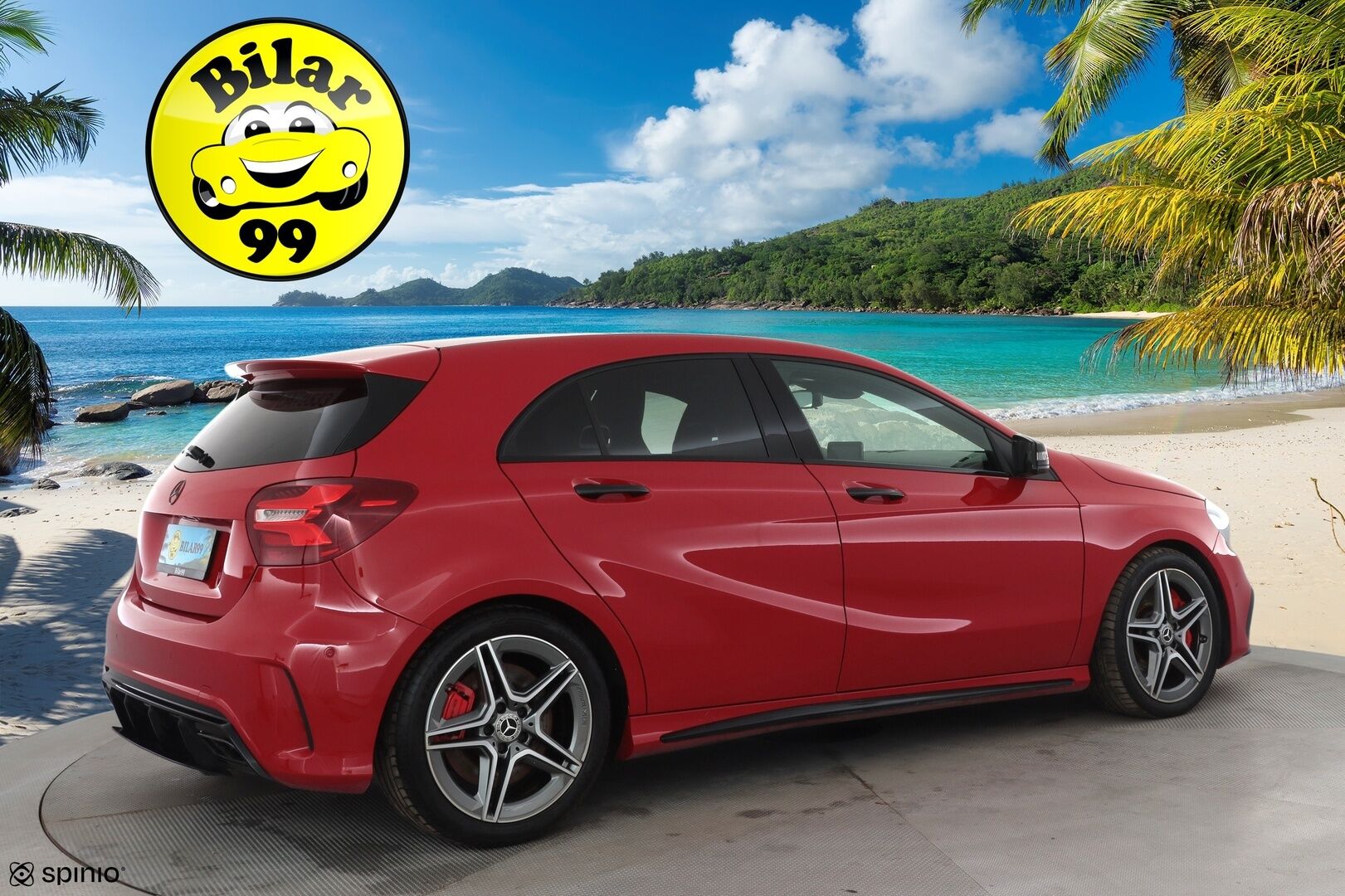 MERCEDES-BENZ A 45 AMG 2018 45 AMG 381hv * Panorama / Muistipenkki / P.kamera / Sport-putkisto / LED / Navi / Puolinahat * - Sport-Putkisto / Hiilikuitu - sisäpaketti / Night - Paketti 