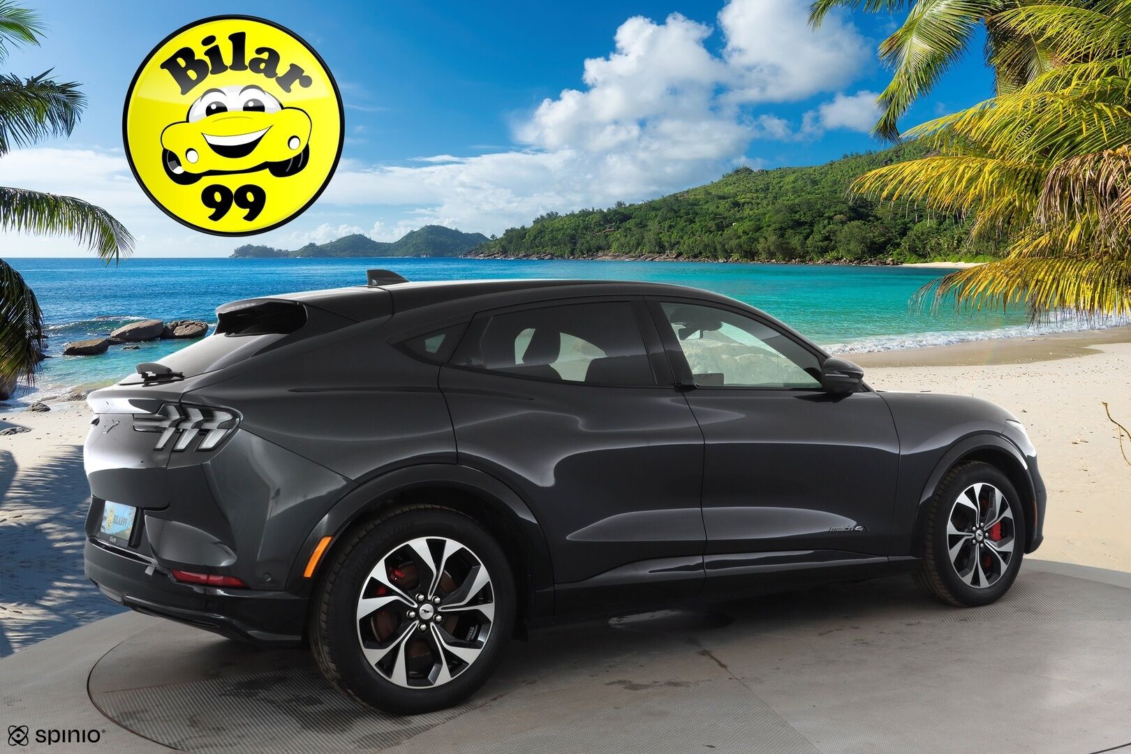 FORD MUSTANG MACH-E 2022 AWD 351 * ACC / LED / Muistipenkki / B&O /  360° / Kaistavahti / Navi / Keyless * - Merkkihuollettu / 2x Latauskaapelit