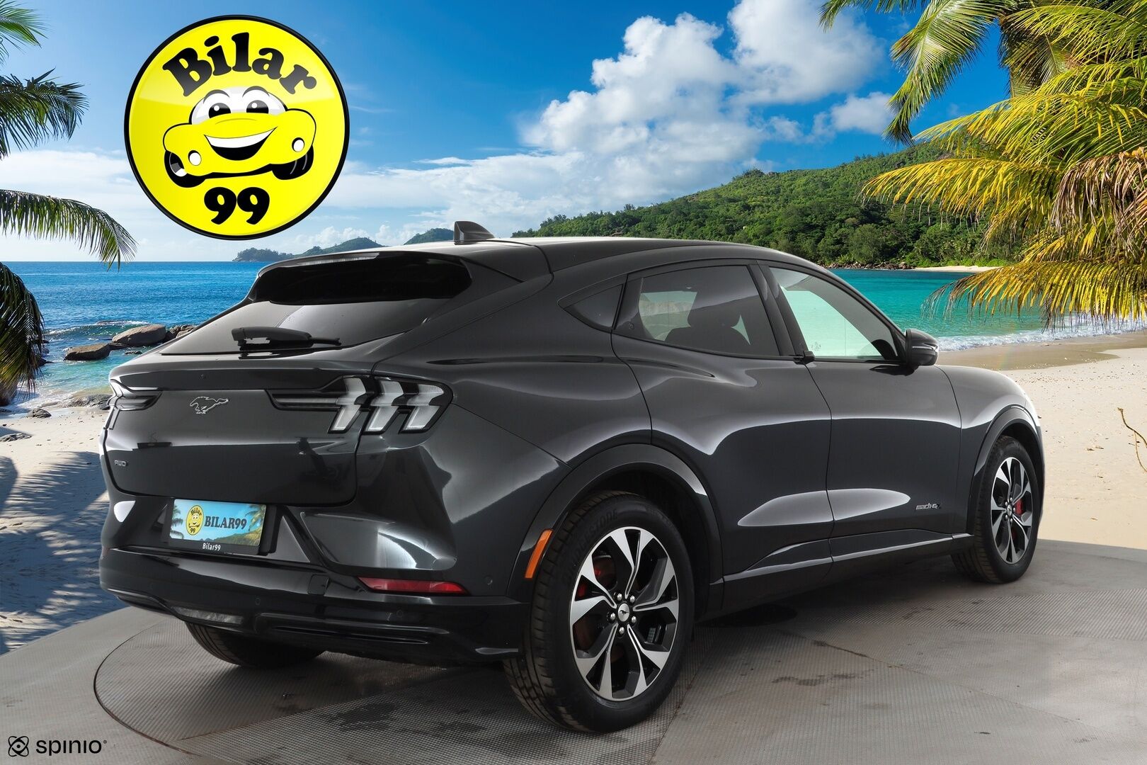 FORD MUSTANG MACH-E 2022 AWD 351 * ACC / LED / Muistipenkki / B&O /  360° / Kaistavahti / Navi / Keyless * - Merkkihuollettu / 2x Latauskaapelit