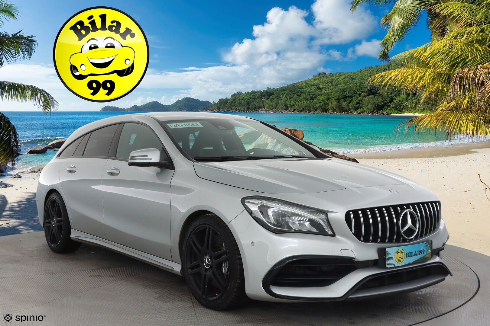 MERCEDES-BENZ CLA 45 AMG 2017 4MATIC Shooting Brake * P.kamera / LED / Sporttipenkit / Facelift / Apple&Android / Vakkari * - Kahdet renkaat aluvanteilla