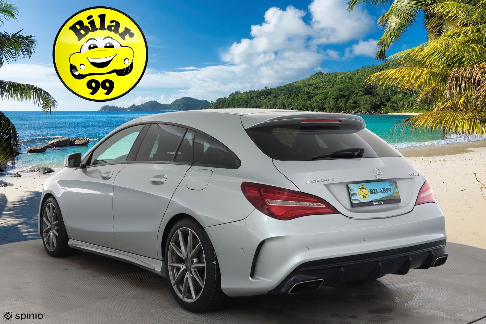 MERCEDES-BENZ CLA 45 AMG 2017 4MATIC Shooting Brake * P.kamera / LED / Sporttipenkit / Facelift / Apple&Android / Vakkari * - Kahdet renkaat aluvanteilla