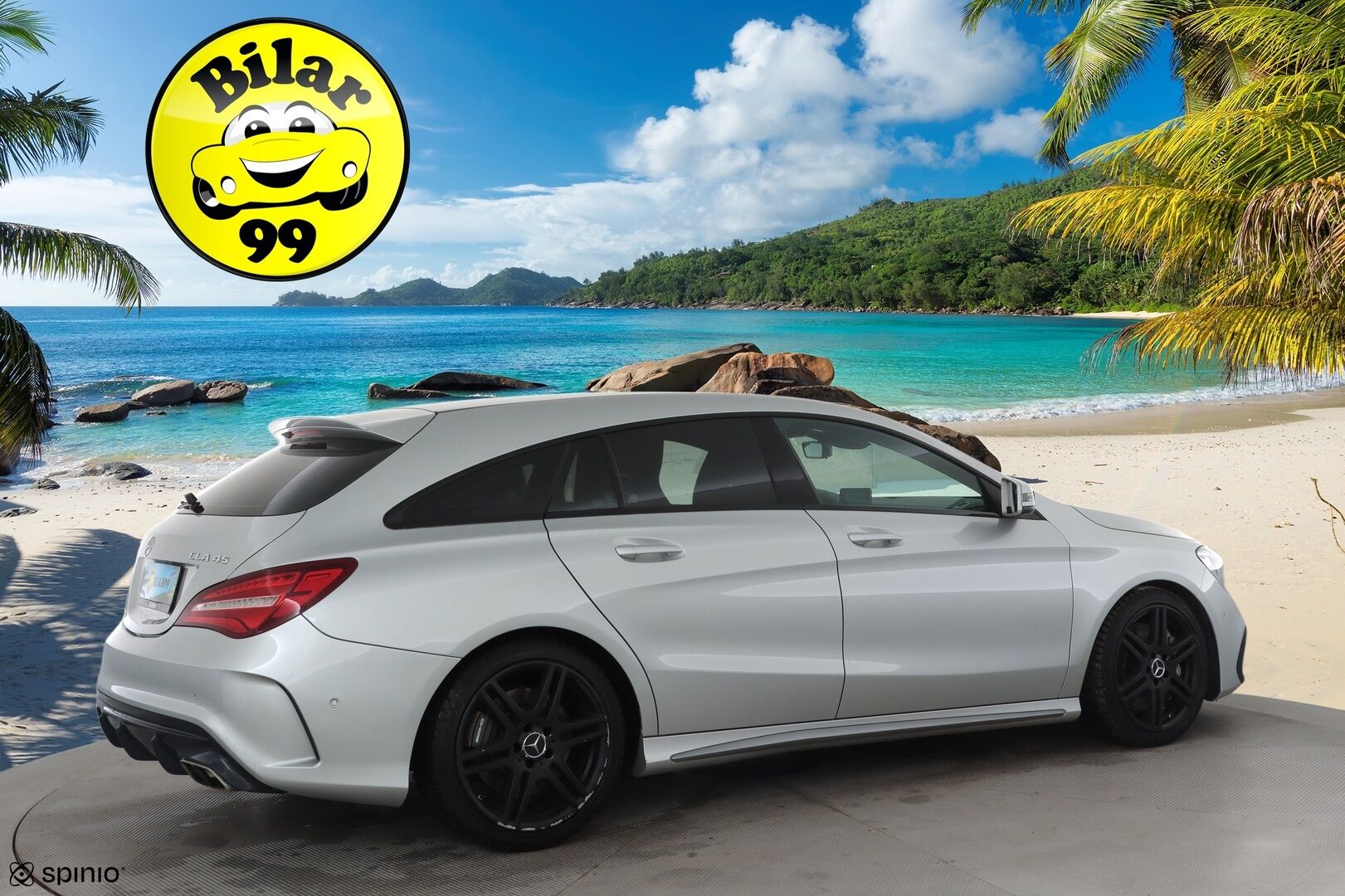 MERCEDES-BENZ CLA 45 AMG 2017 4MATIC Shooting Brake * P.kamera / LED / Sporttipenkit / Facelift / Apple&Android / Vakkari * - Kahdet renkaat aluvanteilla