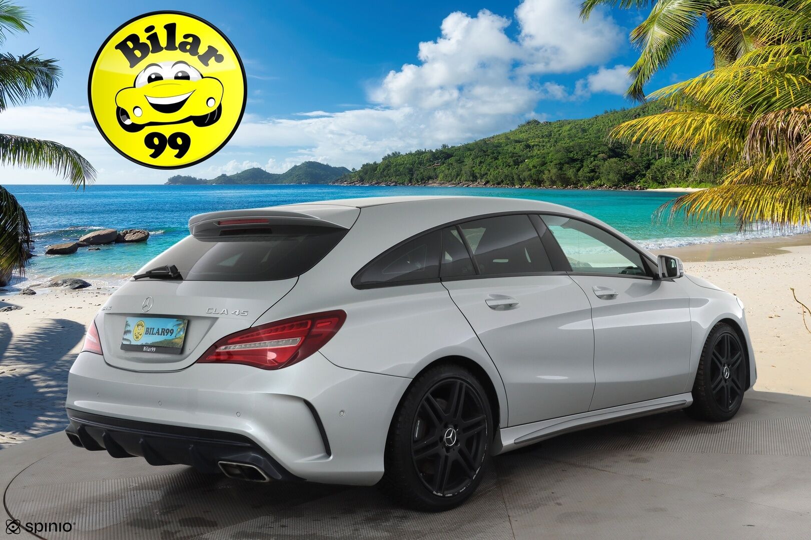 MERCEDES-BENZ CLA 45 AMG 2017 4MATIC Shooting Brake * P.kamera / LED / Sporttipenkit / Facelift / Apple&Android / Vakkari * - Kahdet renkaat aluvanteilla