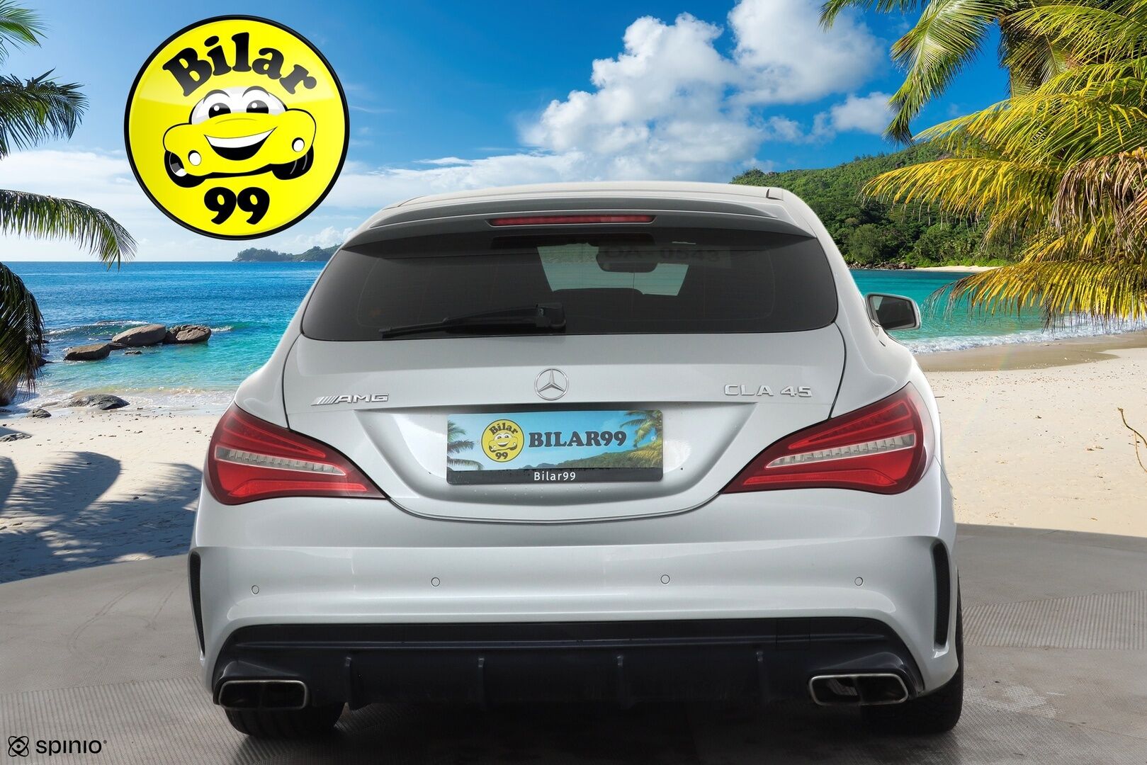 MERCEDES-BENZ CLA 45 AMG 2017 4MATIC Shooting Brake * P.kamera / LED / Sporttipenkit / Facelift / Apple&Android / Vakkari * - Kahdet renkaat aluvanteilla