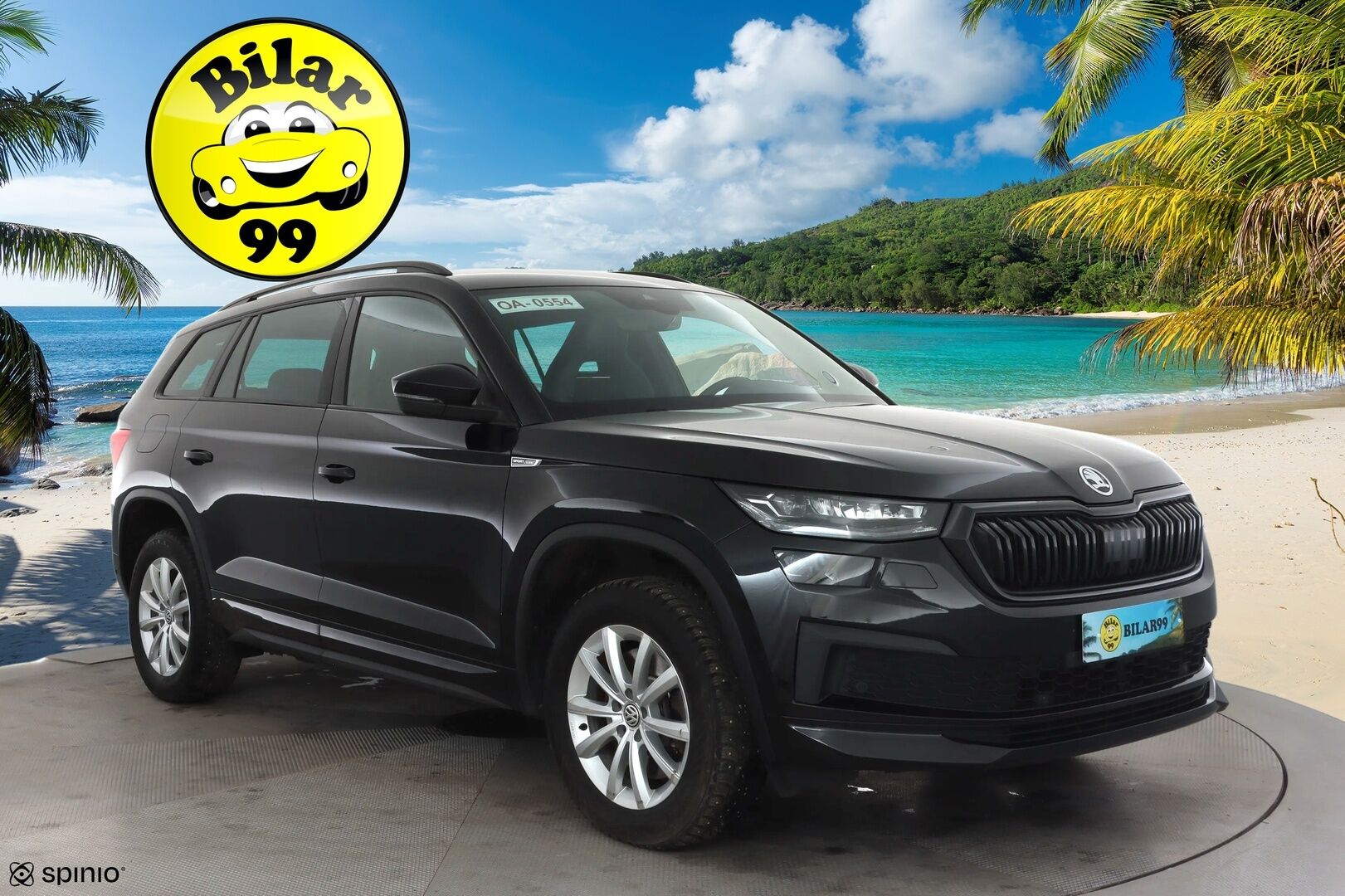 SKODA KODIAQ 2022 2,0 TSI 4x4 SportLine DSG * ACC / Webasto / Koukku / Matrix-LED / Muistipenkki / P.Kamera / 7-Paik / Apple&android * - *2x renkaat&vanteet* - HULLUT AVAJAISHULINAT KORKOTARJOUS 3,29 %