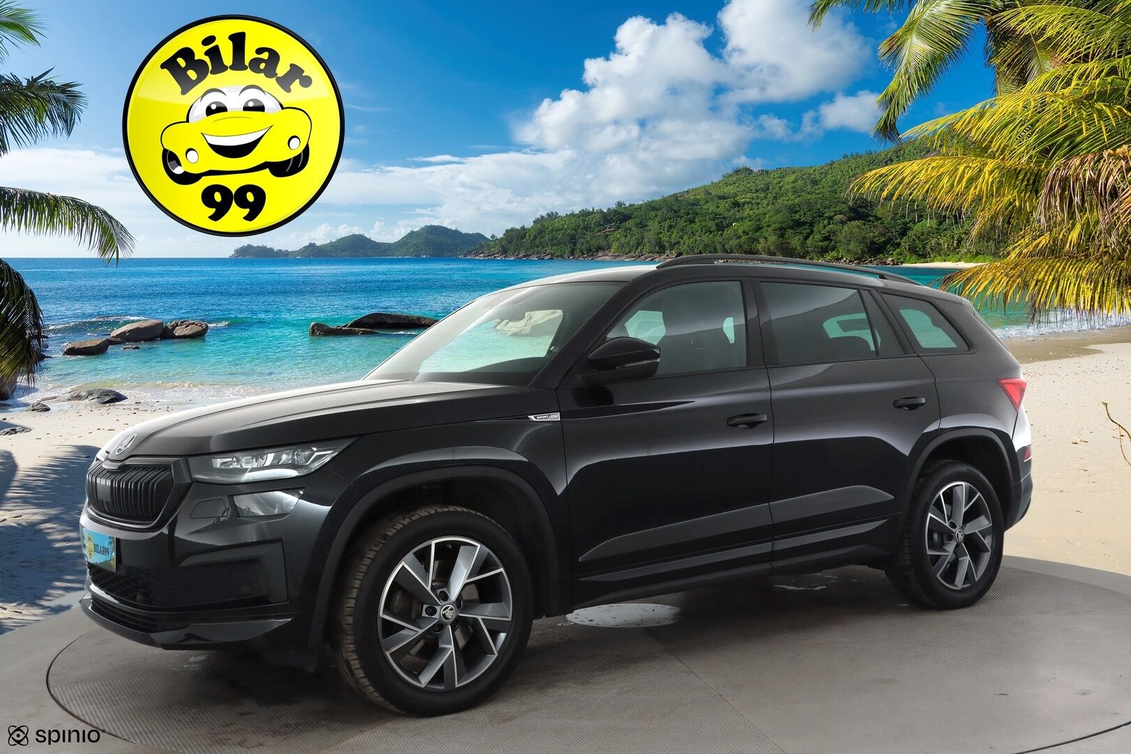 SKODA KODIAQ 2022 2,0 TSI 4x4 SportLine DSG * ACC / Webasto / Koukku / Matrix-LED / Muistipenkki / P.Kamera / 7-Paik / Apple&android * - *2x renkaat&vanteet* - HULLUT AVAJAISHULINAT KORKOTARJOUS 3,29 %