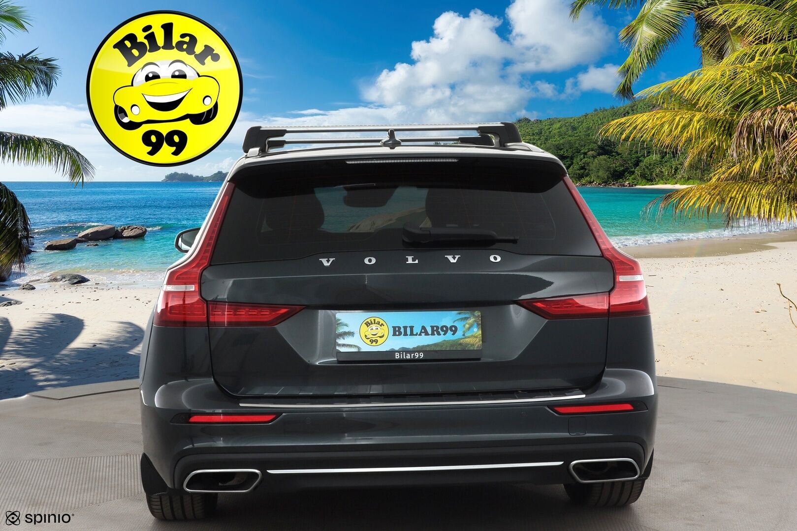 Volvo V60 2019 D3 AWD Inscription * Sportnahat / Webasto / ACC / LED / P.Tutkat / Kaistavahti / Keyless * - Kahdet merkkirenkaat aluvanteilla / Kattotelineet / Avaimeton kulku - HULLUT AVAJAISHULINAT KORKOTARJOUS 3,29 %