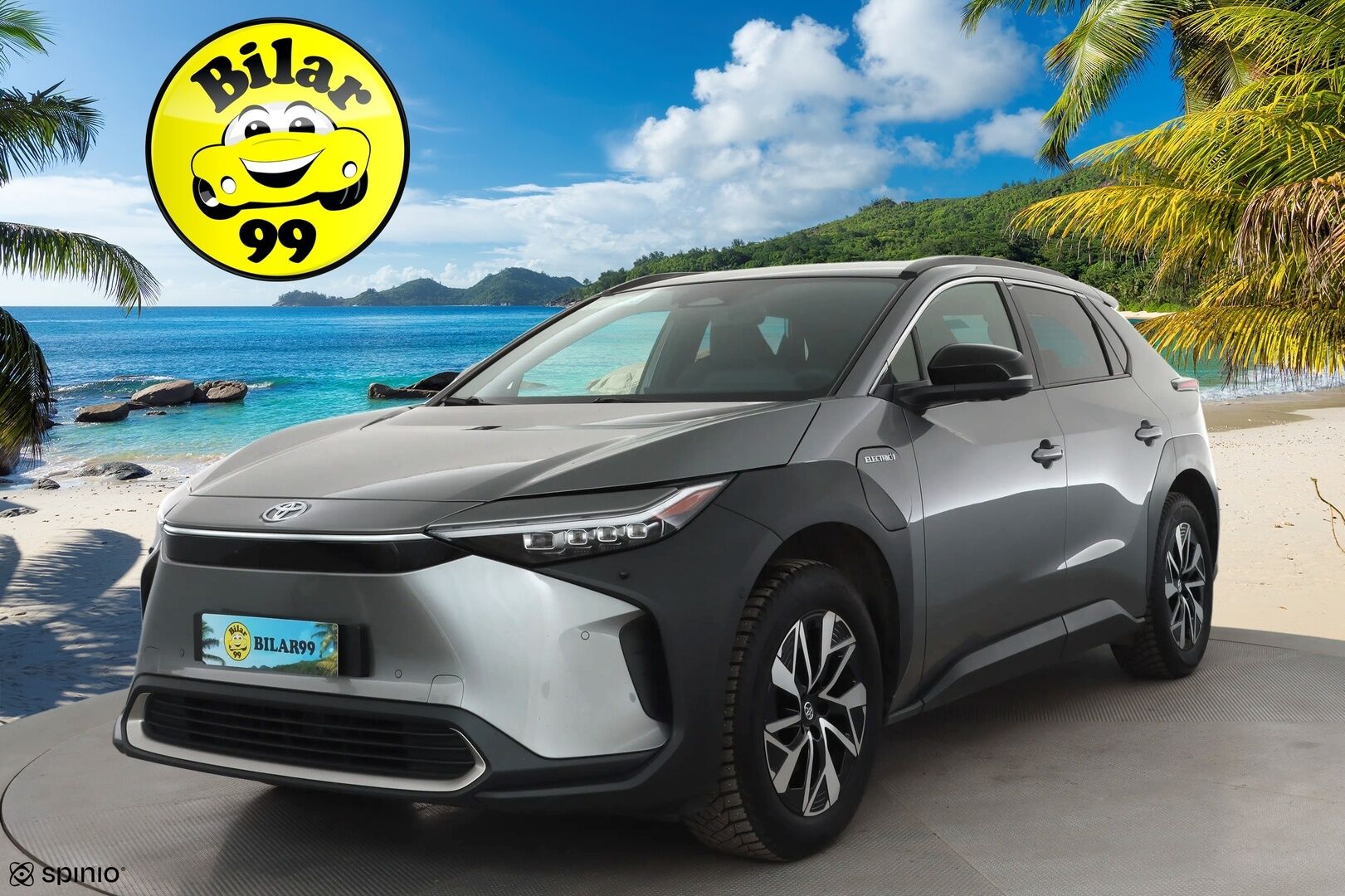 TOYOTA BZ4X 2023 71,4kWh AWD Style * ACC / 360° / JBL / Ilmastoidut nahat / Navi / LED / Keyless / Muistipenkki / Sähköluukku * - Akku kuntotarkastettu SoH 96,8% / Kahdet renkaat aluvanteilla