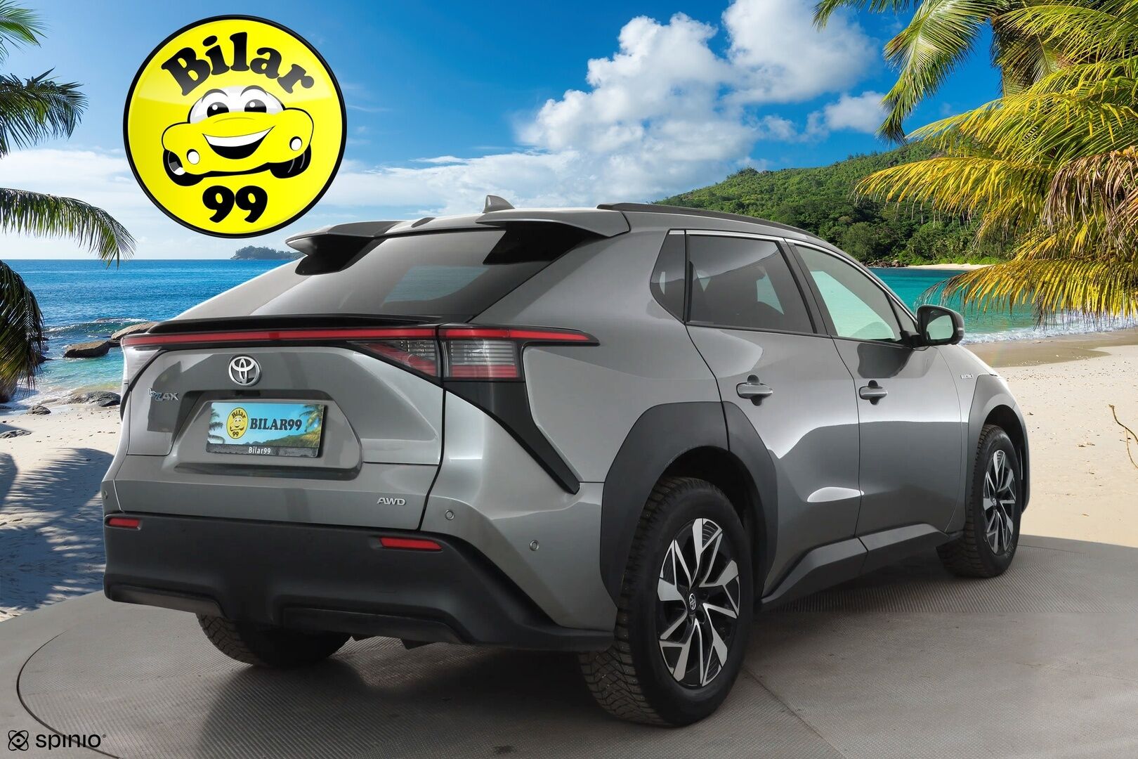 TOYOTA BZ4X 2023 71,4kWh AWD Style * ACC / 360° / JBL / Ilmastoidut nahat / Navi / LED / Keyless / Muistipenkki / Sähköluukku * - Akku kuntotarkastettu SoH 96,8% / Kahdet renkaat aluvanteilla