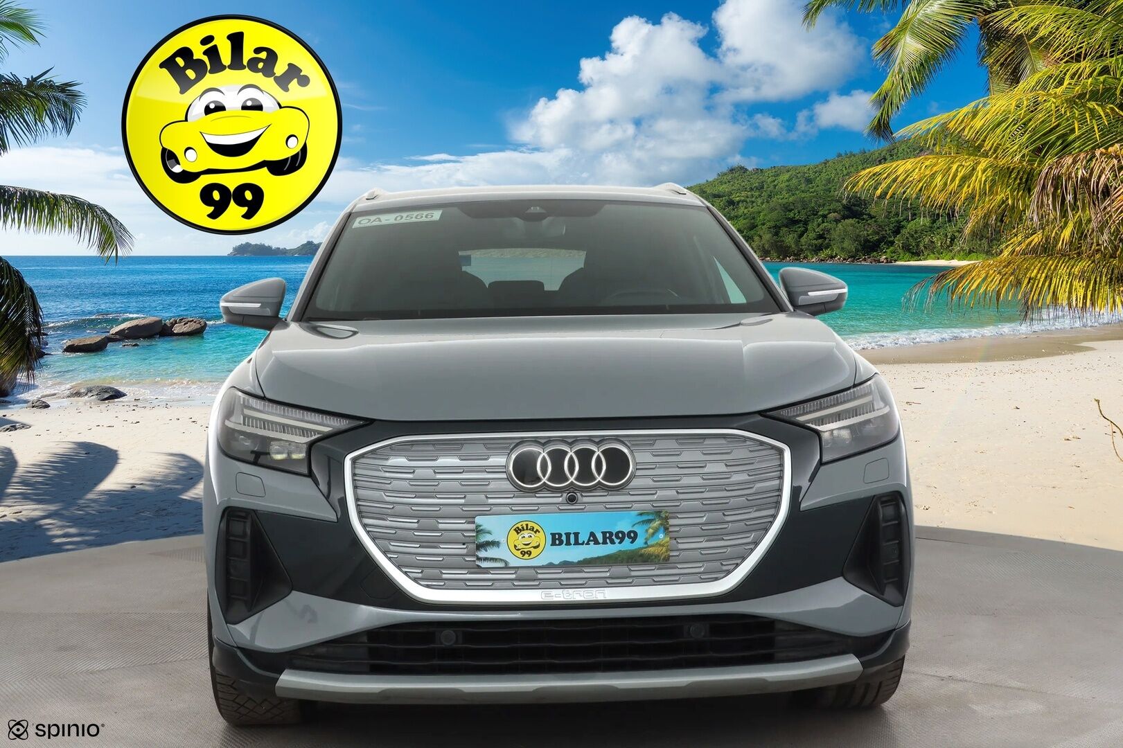 AUDI Q4 E-TRON 2023 50 E-Tron Quattro * ILP / Koukku / ACC / Matrix / Sportnahat / Navi / Keyless * - Merkkihuollot / Akku kuntotarkastettu SoH 93,1% / Kahdet renkaat aluvanteilla