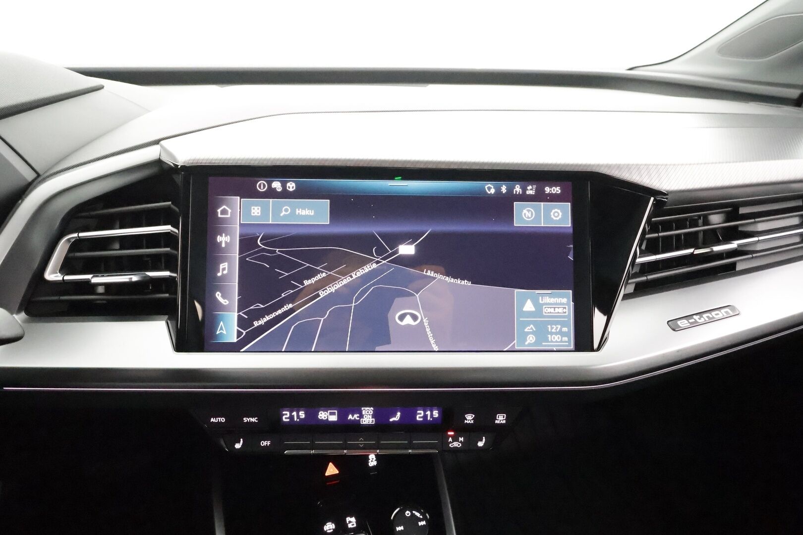 AUDI Q4 E-TRON 2023 50 E-Tron Quattro * ILP / Koukku / ACC / Matrix / Sportnahat / Navi / Keyless * - Merkkihuollot / Akku kuntotarkastettu SoH 93,1% / Kahdet renkaat aluvanteilla