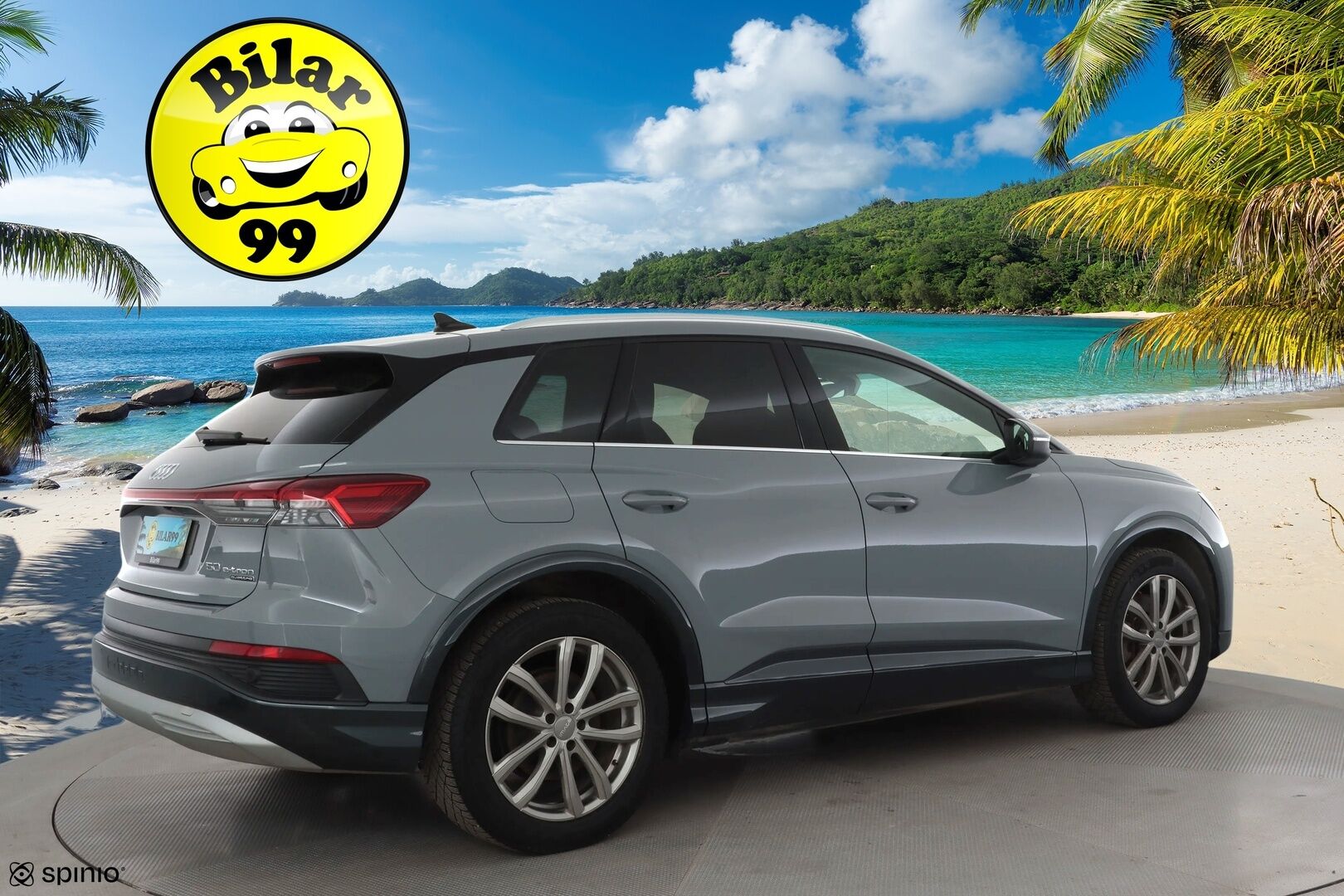 AUDI Q4 E-TRON 2023 50 E-Tron Quattro * ILP / Koukku / ACC / Matrix / Sportnahat / Navi / Keyless * - Merkkihuollot / Akku kuntotarkastettu SoH 93,1% / Kahdet renkaat aluvanteilla