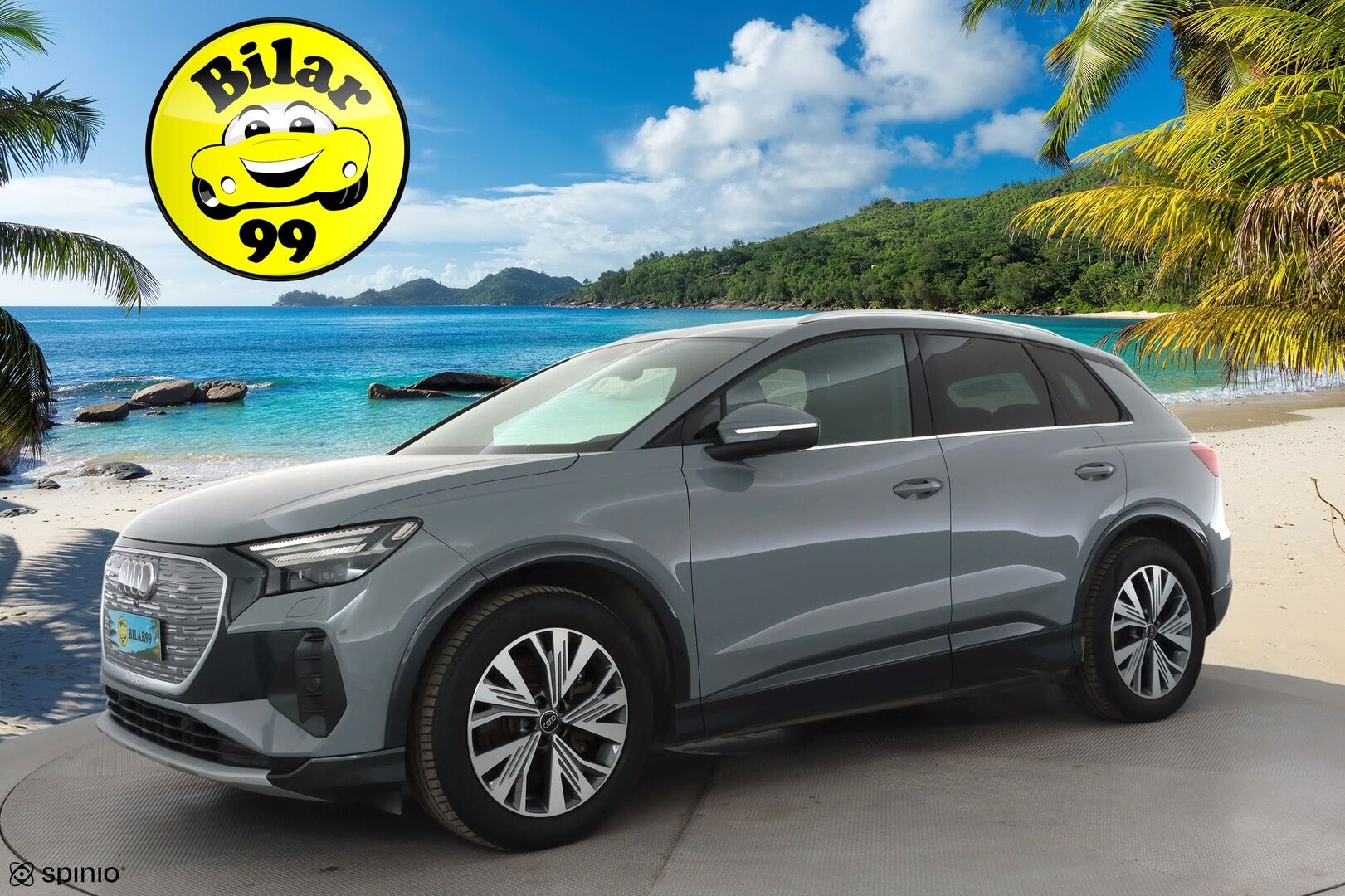 AUDI Q4 E-TRON 2023 50 E-Tron Quattro * ILP / Koukku / ACC / Matrix / Sportnahat / Navi / Keyless * - Merkkihuollot / Akku kuntotarkastettu SoH 93,1% / Kahdet renkaat aluvanteilla