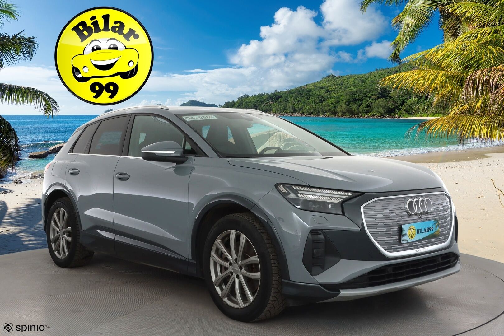 AUDI Q4 E-TRON 2023 50 E-Tron Quattro * ILP / Koukku / ACC / Matrix / Sportnahat / Navi / Keyless * - Merkkihuollot / Akku kuntotarkastettu SoH 93,1% / Kahdet renkaat aluvanteilla