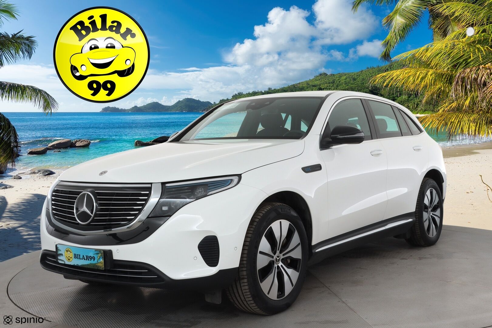 MERCEDES-BENZ EQC 2022 400 4Matic * Distronic+ / Koukku / P.kamera / Lisälämmitin /  Sporttipenkit / Widescreen / keyless * - Akku kuntotarkastettu SoH 97,3% / 2x Lataus / Kahdet Renkaat