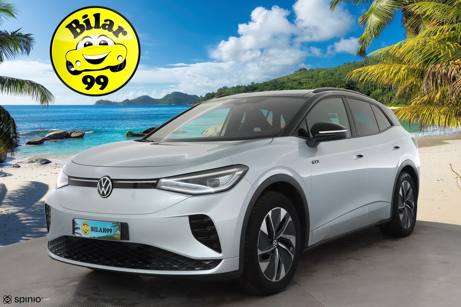 VOLKSWAGEN ID.4 2023 GTX Dual Motor AWD * HUD / Koukku / ILP / ACC / Matrix-LED / Koukku / Lasikatto / P.Kamera * - Hierovat Sportpenkit Muistilla / Merkkihuollot / Akku kuntotarkastettu / Kahdet renkaat aluvanteilla