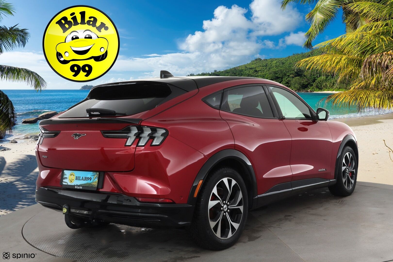 FORD MUSTANG MACH-E 2022 351hv AWD Premium * Koukku / ACC / B&O / Lasikatto / Muistipenkki / LED / 360 / Keyless * - Merkkihuollot / Kahdet renkaat aluvanteilla