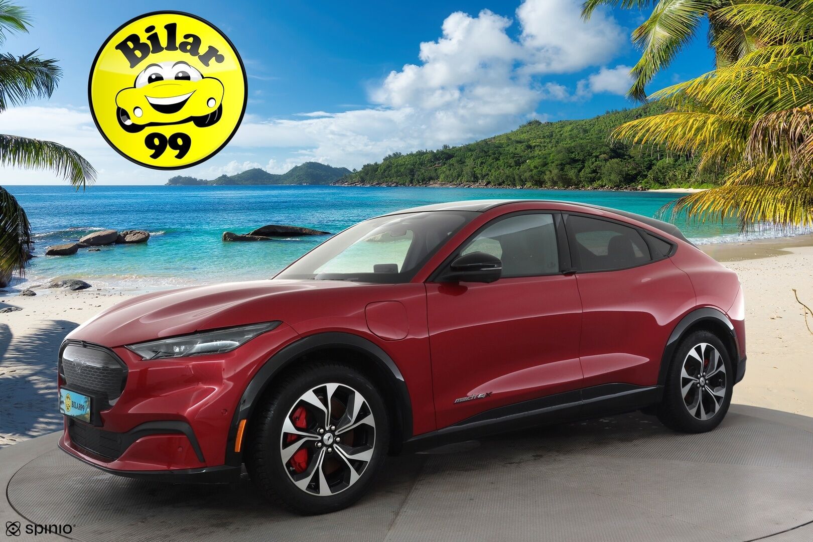 FORD MUSTANG MACH-E 2022 351hv AWD Premium * Koukku / ACC / B&O / Lasikatto / Muistipenkki / LED / 360 / Keyless * - Merkkihuollot / Kahdet renkaat aluvanteilla