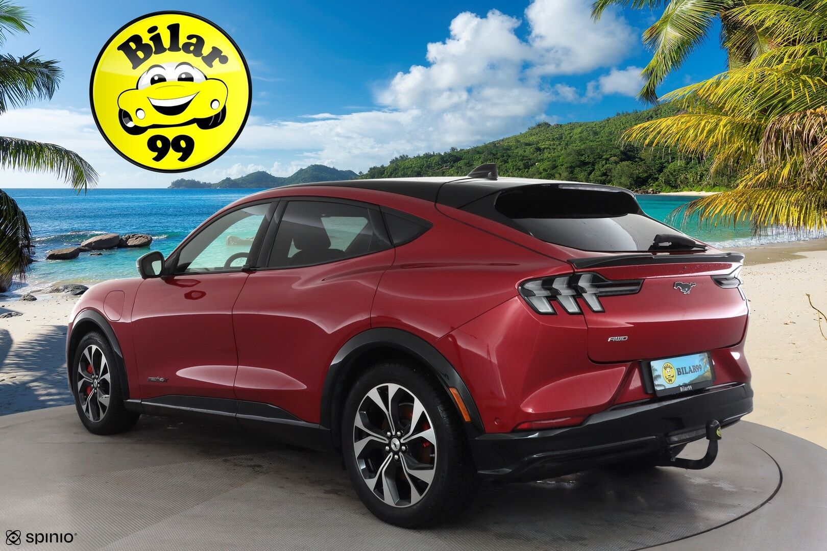 FORD MUSTANG MACH-E 2022 351hv AWD Premium * Koukku / ACC / B&O / Lasikatto / Muistipenkki / LED / 360 / Keyless * - Merkkihuollot / Kahdet renkaat aluvanteilla