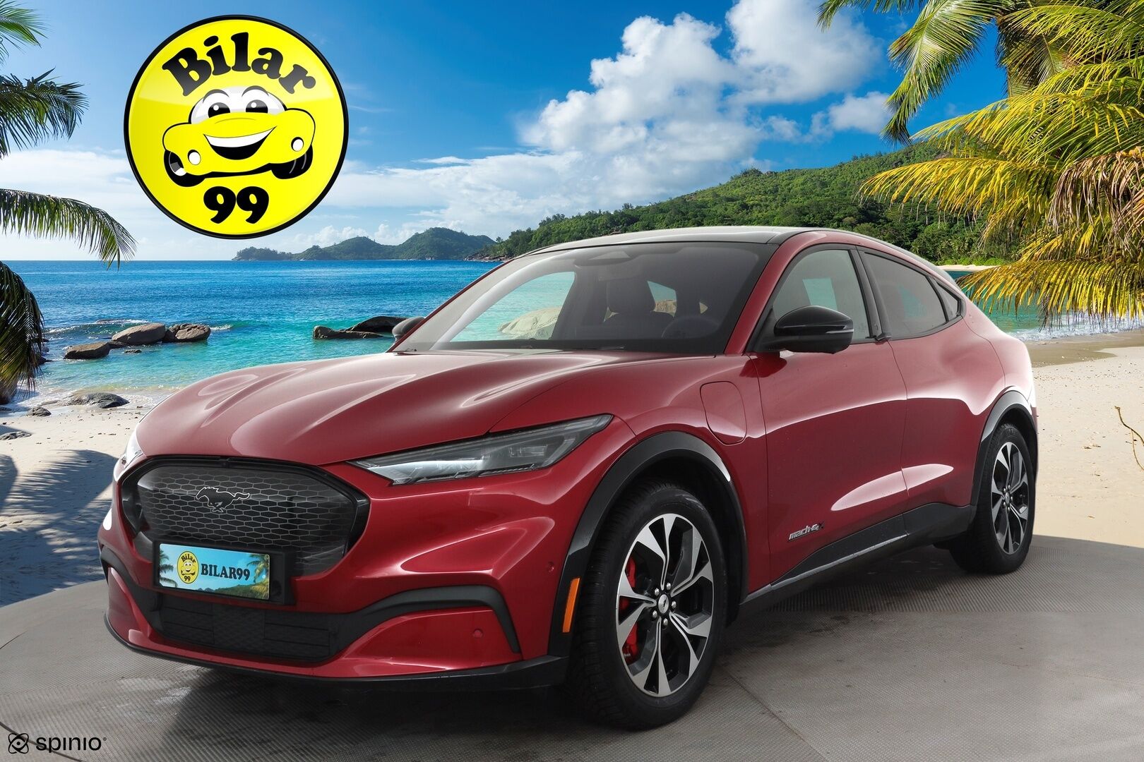 FORD MUSTANG MACH-E 2022 351hv AWD Premium * Koukku / ACC / B&O / Lasikatto / Muistipenkki / LED / 360 / Keyless * - Merkkihuollot / Kahdet renkaat aluvanteilla