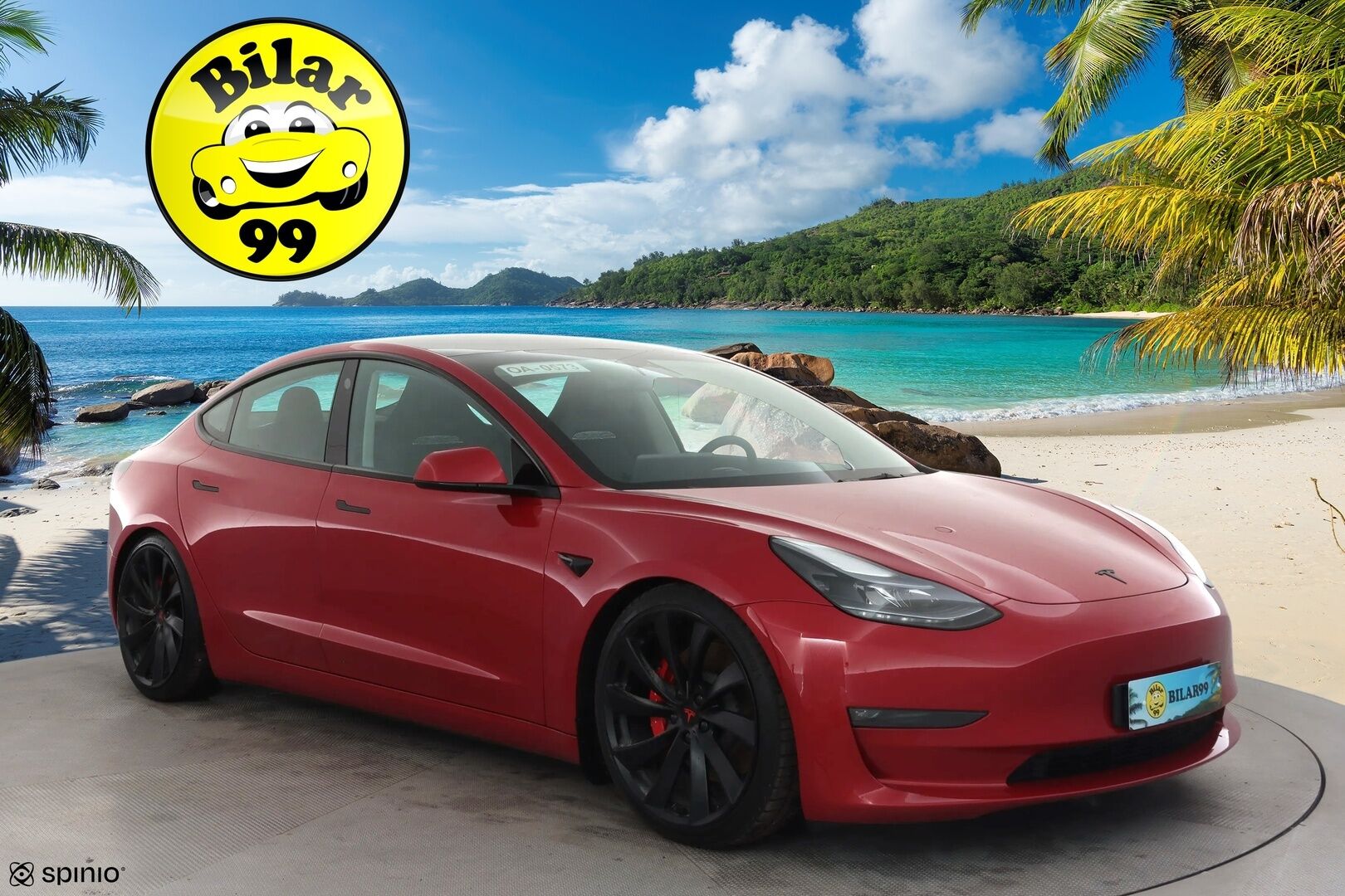 TESLA MODEL 3 2022 Performance Dual Motor * Alusta-sarja / ILP / P.kamera / Matrix LED / Premium Audio / Lasikatto / Mustat nahat * - Kahdet renkaat aluvanteilla
