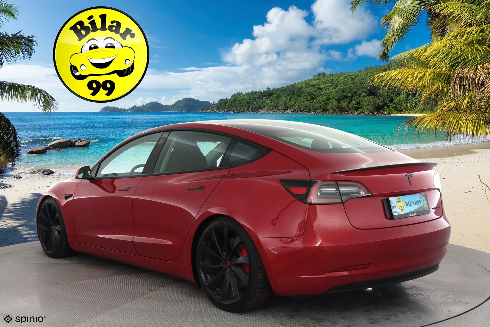 TESLA MODEL 3 2022 Performance Dual Motor * Alusta-sarja / ILP / P.kamera / Matrix LED / Premium Audio / Lasikatto / Mustat nahat * - Kahdet renkaat aluvanteilla