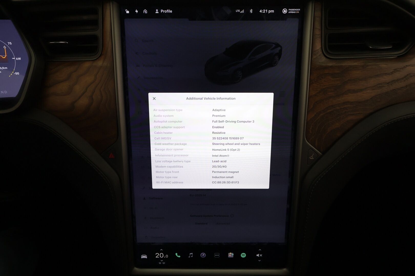 TESLA MODEL S 2020 Long Range AWD * Lasikatto / ACC / LED / P.kamera / Muistipenkki / Premium Audio / Navi / Keyless * - Ilma-alusta / 2x Latauskaapelit - HULLUT AVAJAISHULINAT KORKOTARJOUS 3,29 %