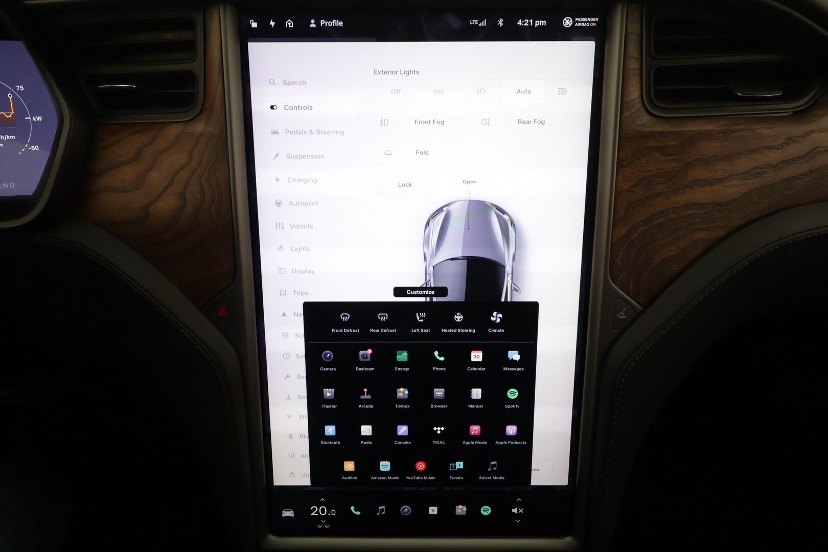 TESLA MODEL S 2020 Long Range AWD * Lasikatto / ACC / LED / P.kamera / Muistipenkki / Premium Audio / Navi / Keyless * - Ilma-alusta / 2x Latauskaapelit - HULLUT AVAJAISHULINAT KORKOTARJOUS 3,29 %