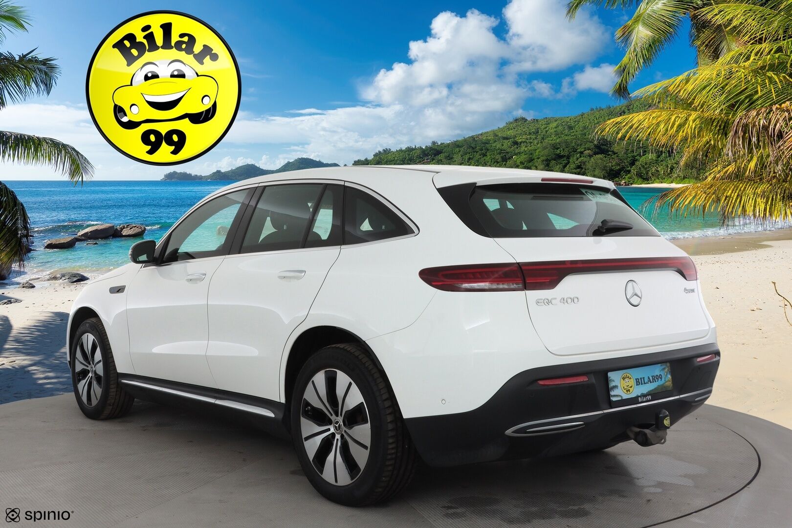 MERCEDES-BENZ EQC 2022 400 4Matic * Distronic+ / Koukku / Multibeam / Midline / Sporttipenkit / Akustiset lasit / Keyless / Navi * - Akku kuntotarkastettu SoH 96,2% / Kahdet renkaat aluvanteilla / Merkkihuollettu