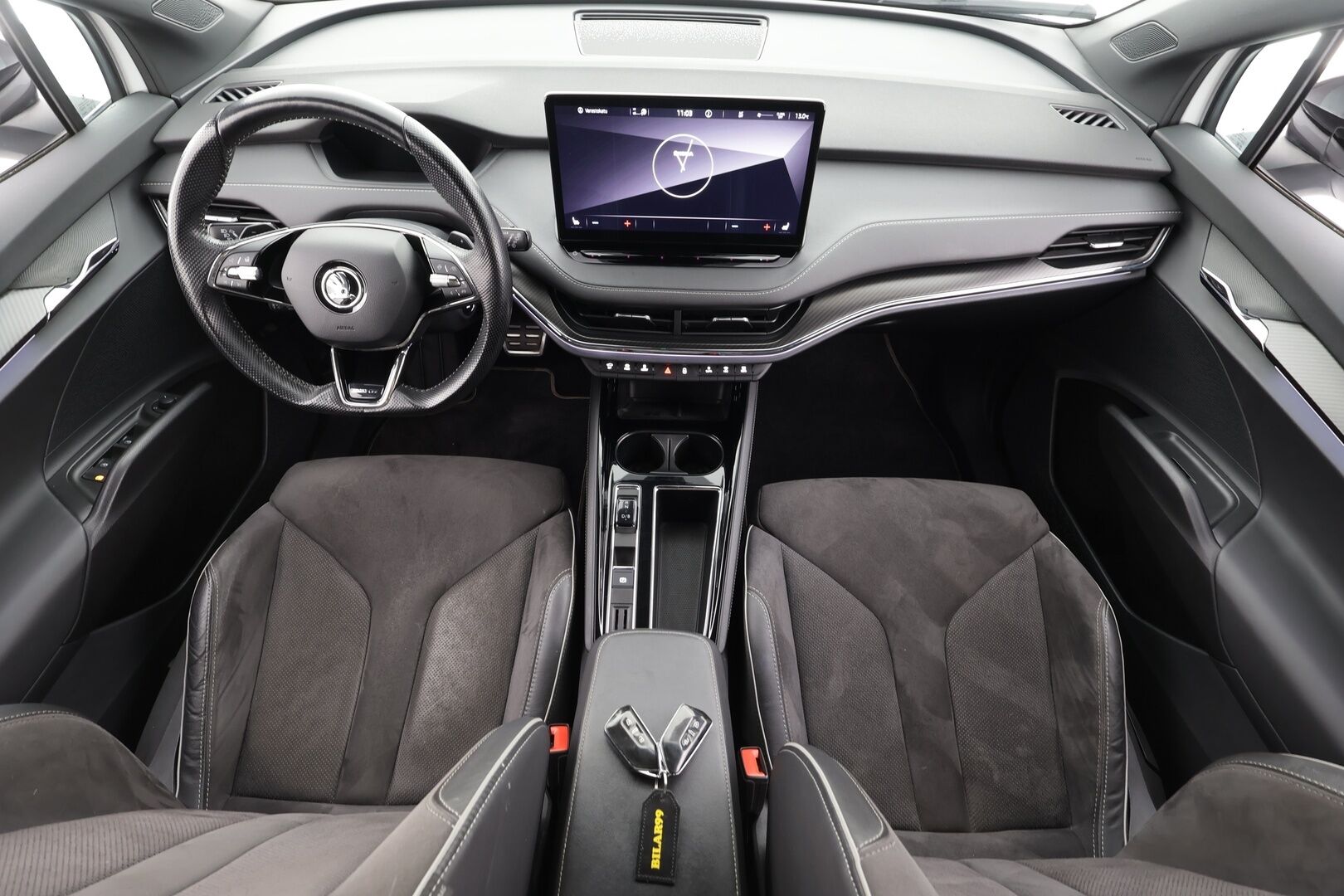 SKODA ENYAQ 2022 80X 4X4 Sportline 265hv * ACC / ILP / Matrix-LED / 360-Kamera / Muistipenkki / Apple&Android * - Merkkihuollettu / Kahdet Renkaat - HULLUT AVAJAISHULINAT KORKOTARJOUS 3,29 %