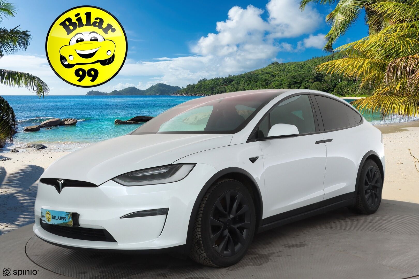 TESLA Model X 2023 Long Range AWD 7-P * Koukku / ILP / Premium Audio / Ilmastoidut nahat / Ilma-alusta / Facelift / Viihdenäyttö / P.kamera * - Kahdet renkaat aluvanteilla / ALV - HULLUT AVAJAISHULINAT KORKOTARJOUS 3,29 %