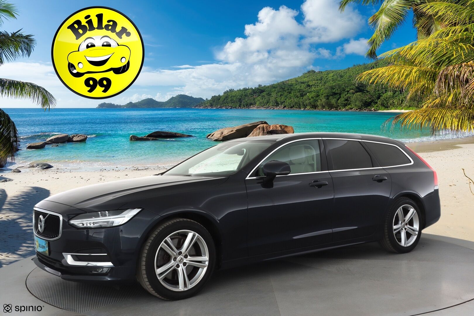 Volvo V90 2019 T4 Momentum Aut. * ACC / Webasto / Panorama / Koukku / Full LED / Nahat / Keyless / Navi / Sähköluukku / Ratinlämmitin * - Kahdet renkaat aluvanteilla