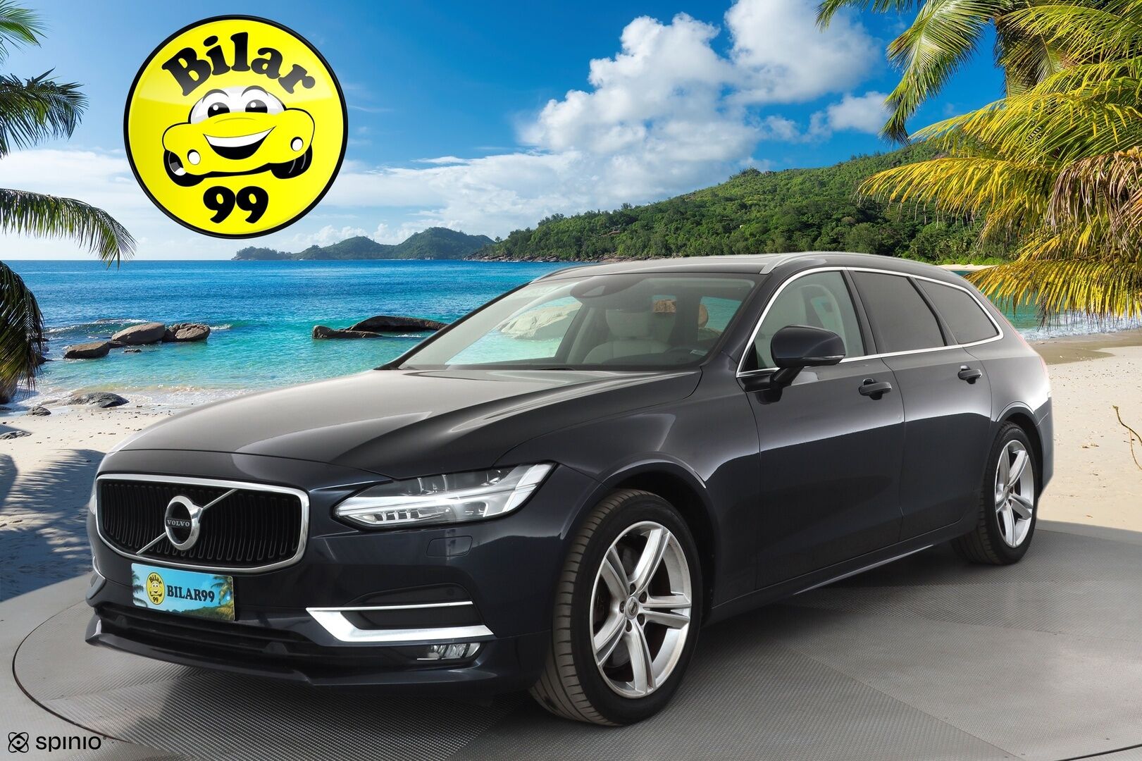 Volvo V90 2019 T4 Momentum Aut. * ACC / Webasto / Panorama / Koukku / Full LED / Nahat / Keyless / Navi / Sähköluukku / Ratinlämmitin * - Kahdet renkaat aluvanteilla