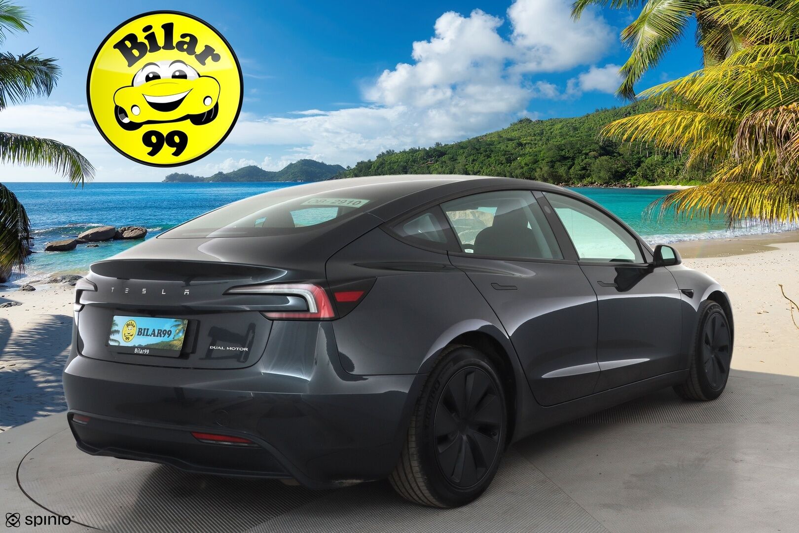 TESLA MODEL 3 2024 Long Range AWD * ILP / Lasikatto / ACC / Matrix / P.Kamera / Ilmastoitu Muistipenkki / Premium Audio / Keyless * - Kahdet renkaat aluvanteilla / 2x Latauskaapelit - HULLUT AVAJAISHULINAT KORKOTARJOUS 3,29 %